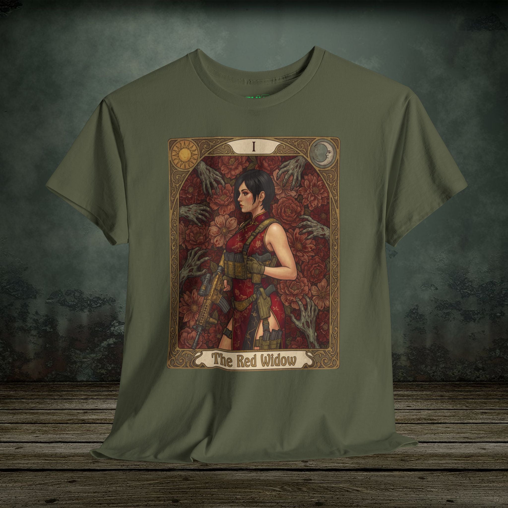 Ada Wong | Resident Evil Tarot Card | Vintage Retro Gaming T-Shirt