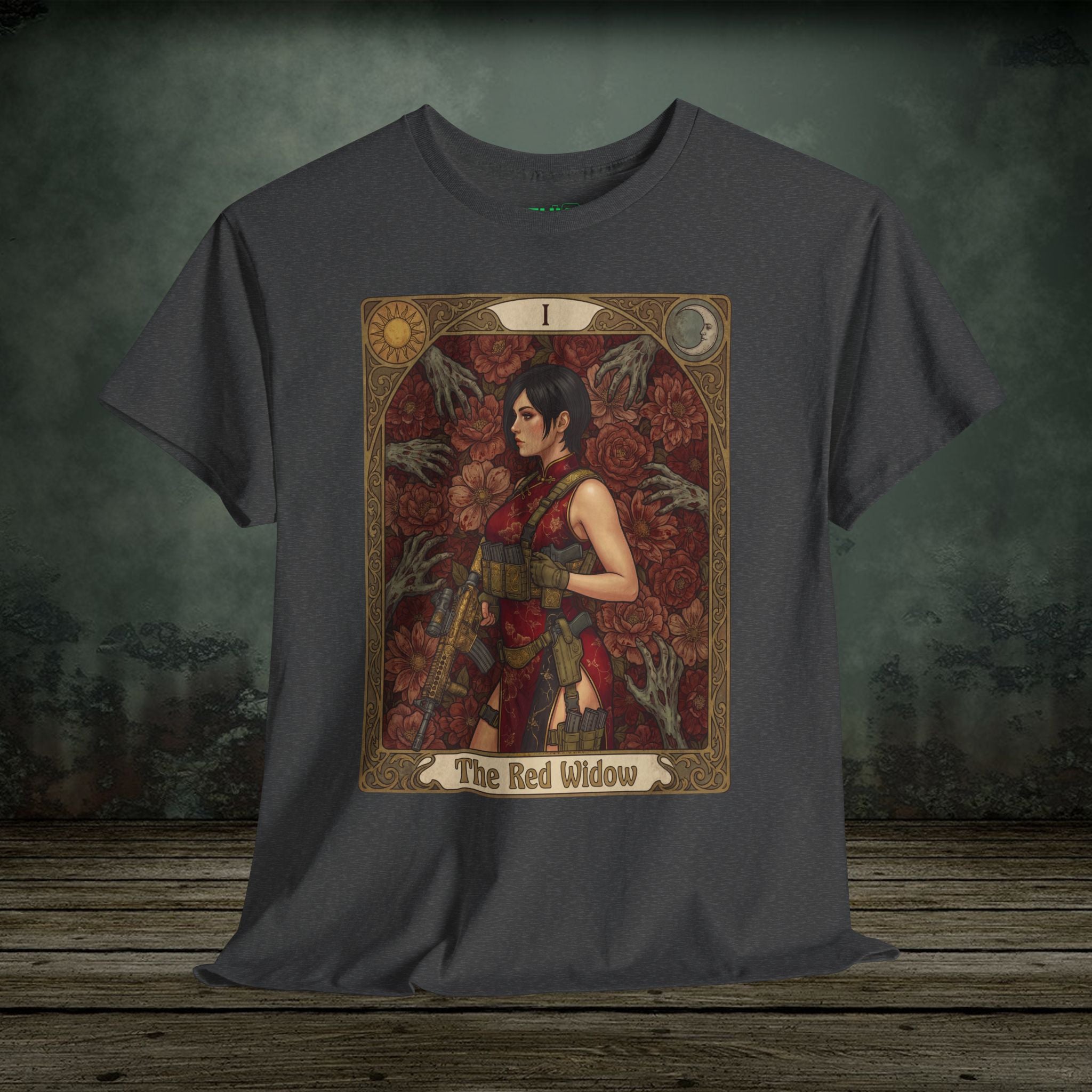 Ada Wong | Resident Evil Tarot Card | Vintage Retro Gaming T-Shirt