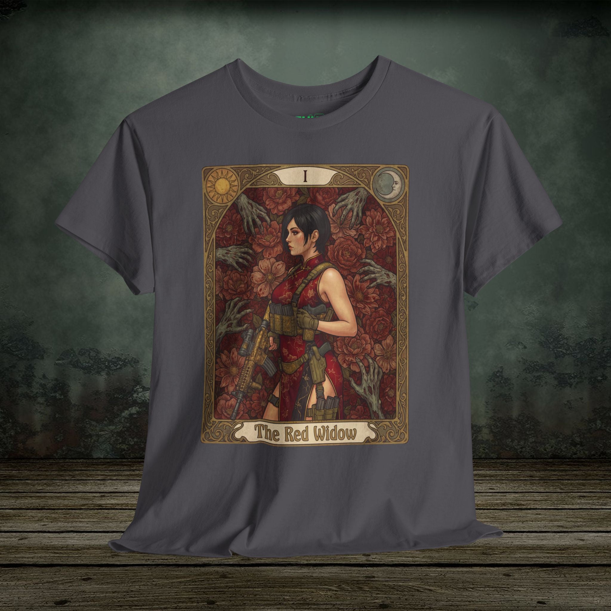 Ada Wong | Resident Evil Tarot Card | Vintage Retro Gaming T-Shirt