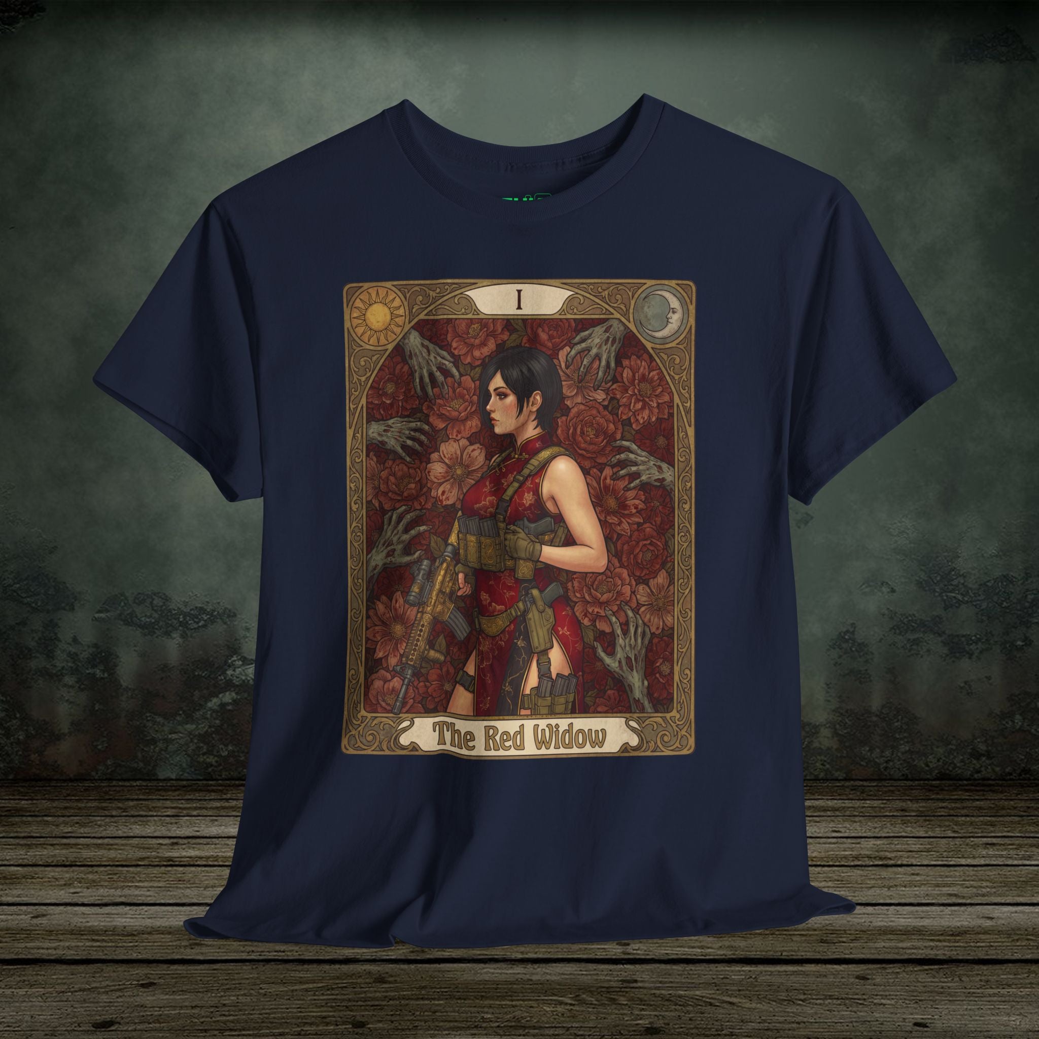 Ada Wong | Resident Evil Tarot Card | Vintage Retro Gaming T-Shirt