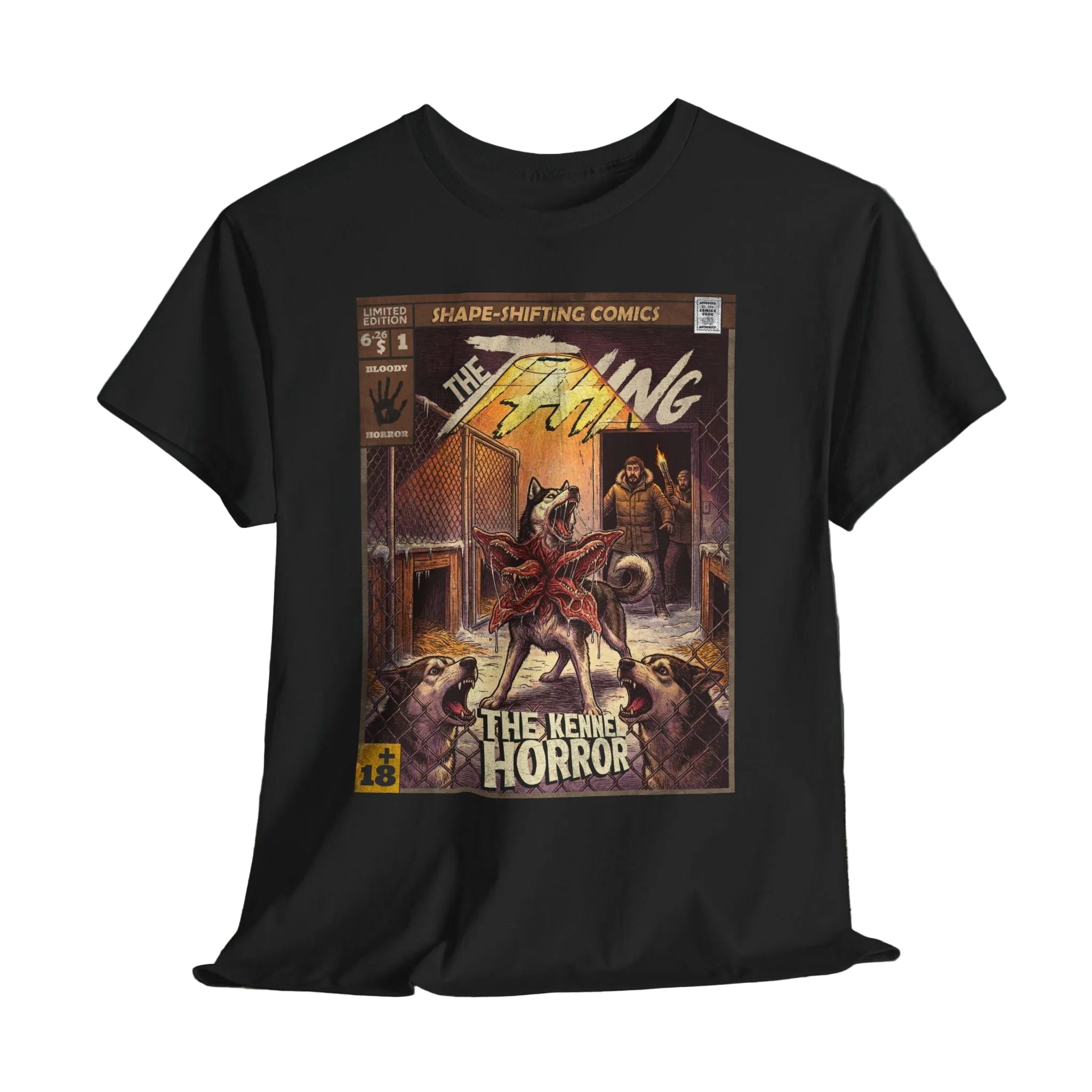 classic movie inspired vintage comic book cover art premium t-shirt