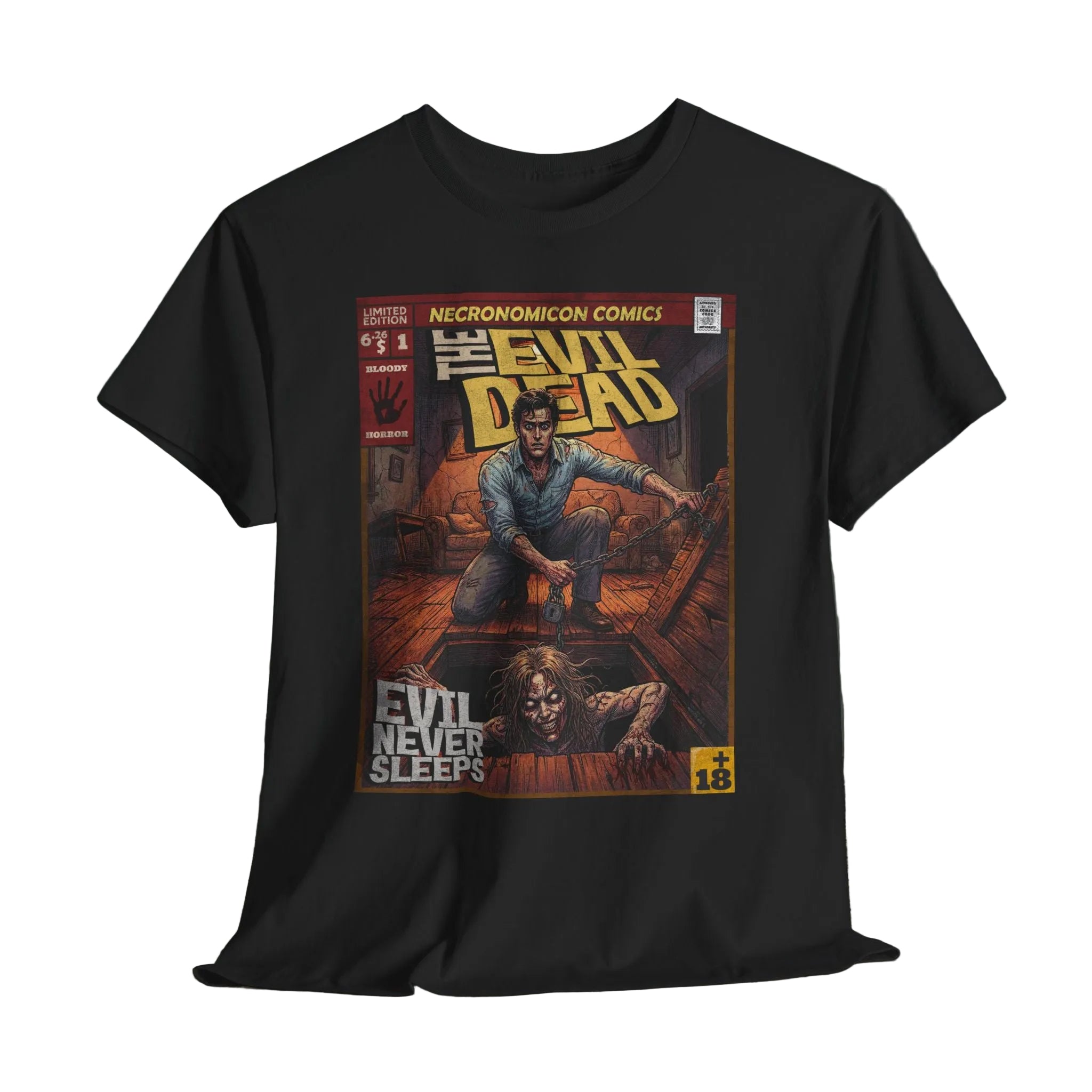 classic movie inspired vintage comic book cover art premium t-shirt
