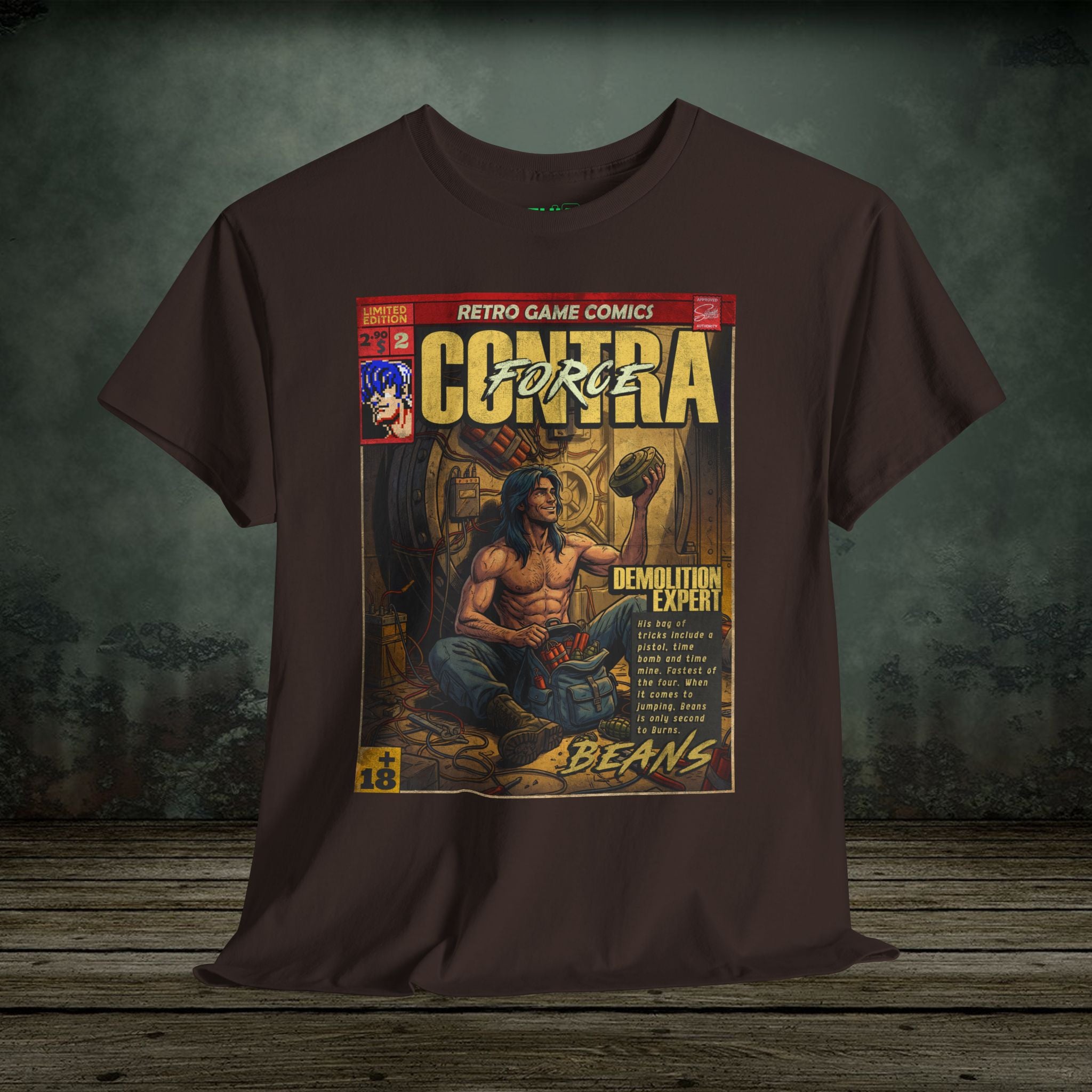 Retro and vintage gaming t-shirts inspired by classic arcade, fighting, survival horror, shooter, and action games. Premium cotton tees at SukiPrime.
