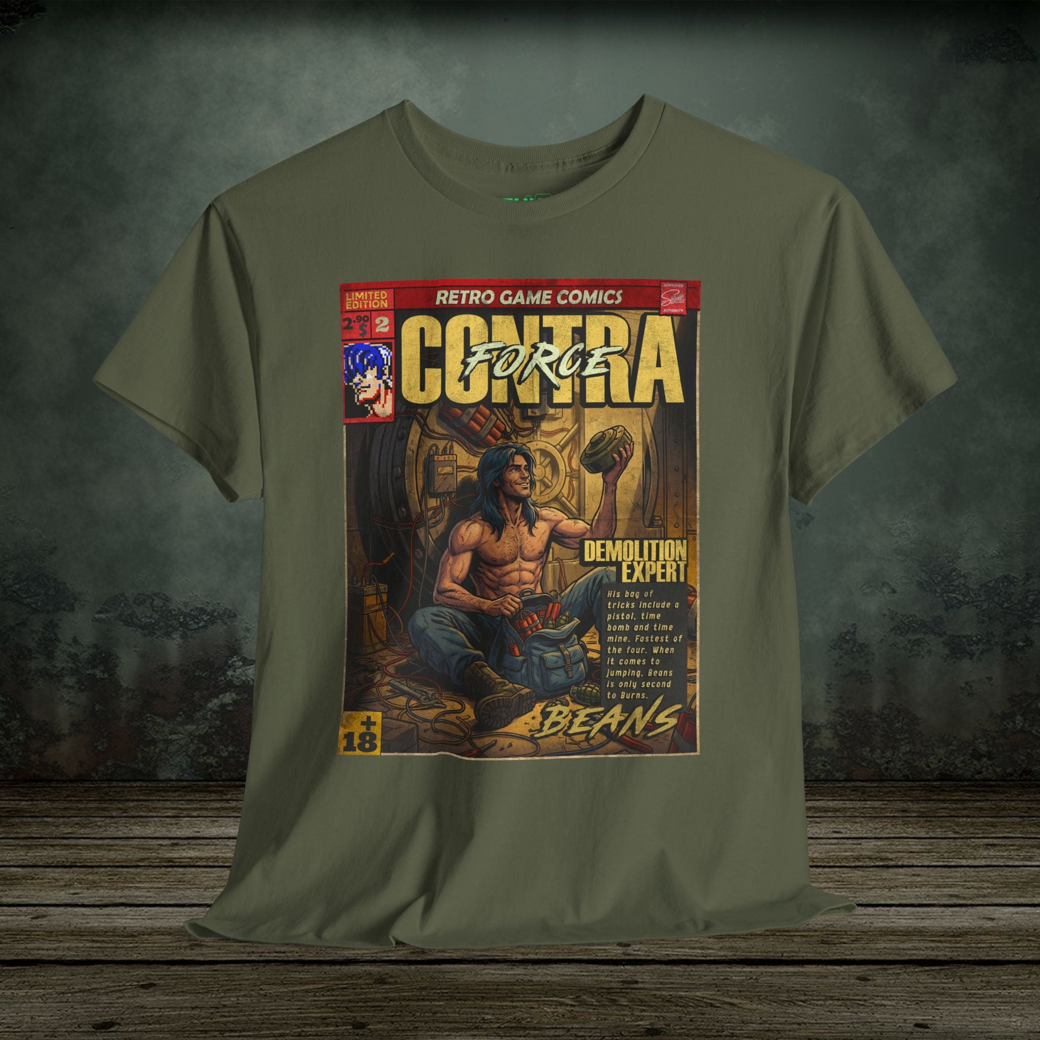 Retro and vintage gaming t-shirts inspired by classic arcade, fighting, survival horror, shooter, and action games. Premium cotton tees at SukiPrime.
