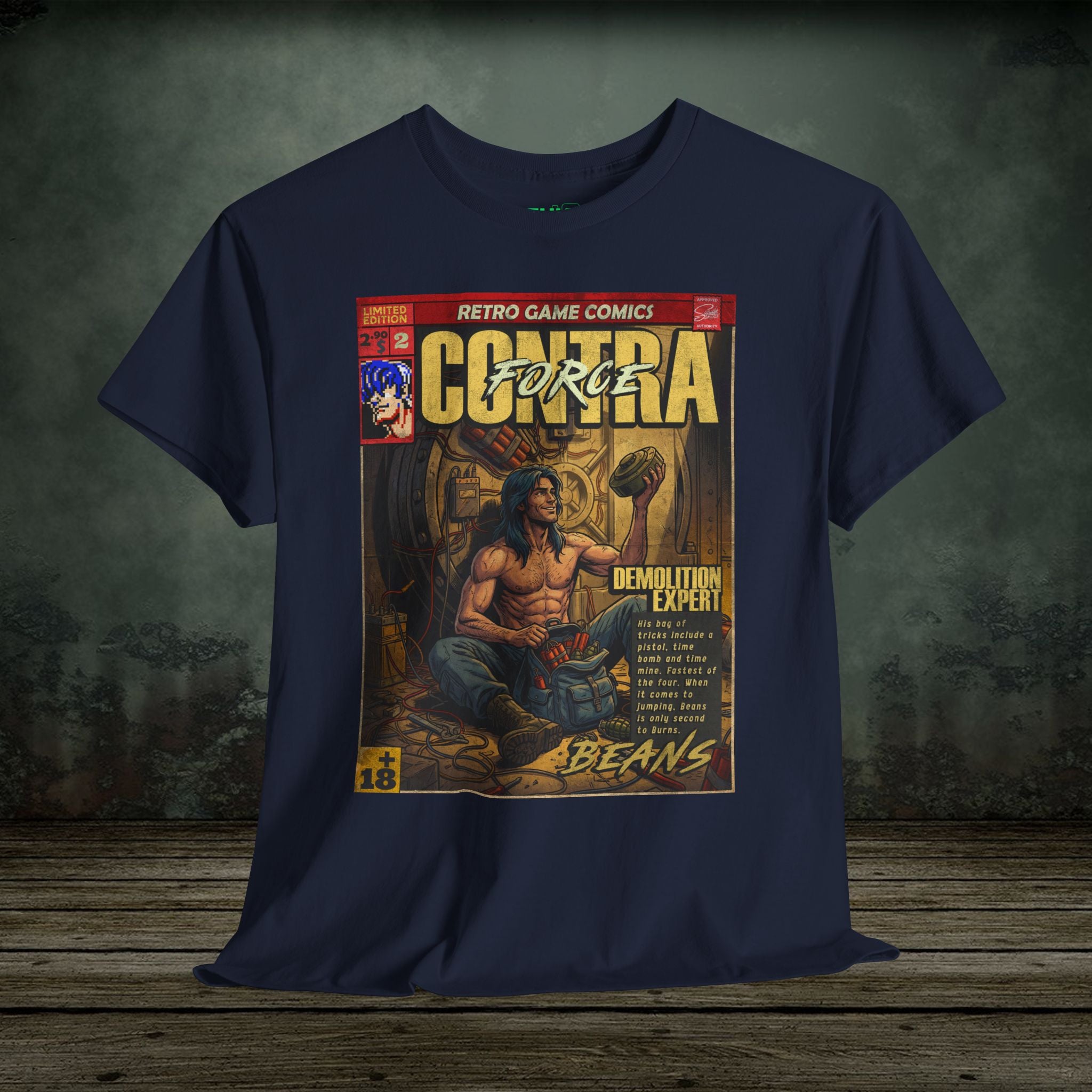 Retro and vintage gaming t-shirts inspired by classic arcade, fighting, survival horror, shooter, and action games. Premium cotton tees at SukiPrime.
