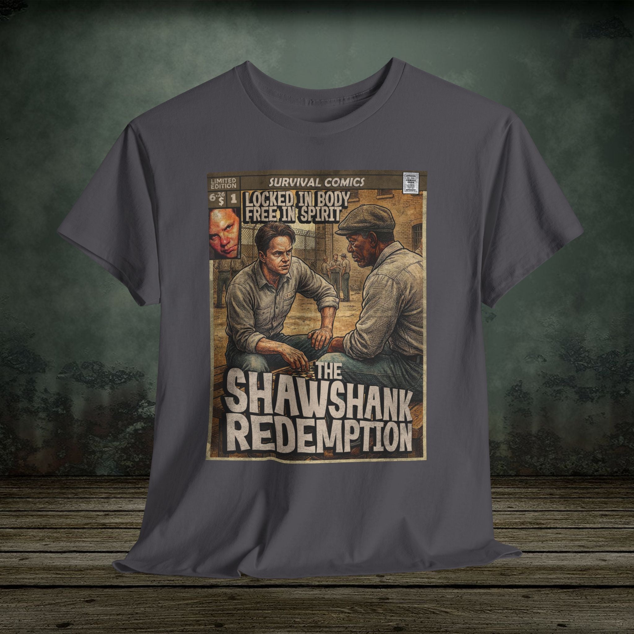 classic movie inspired vintage comic book cover art premium t-shirt
