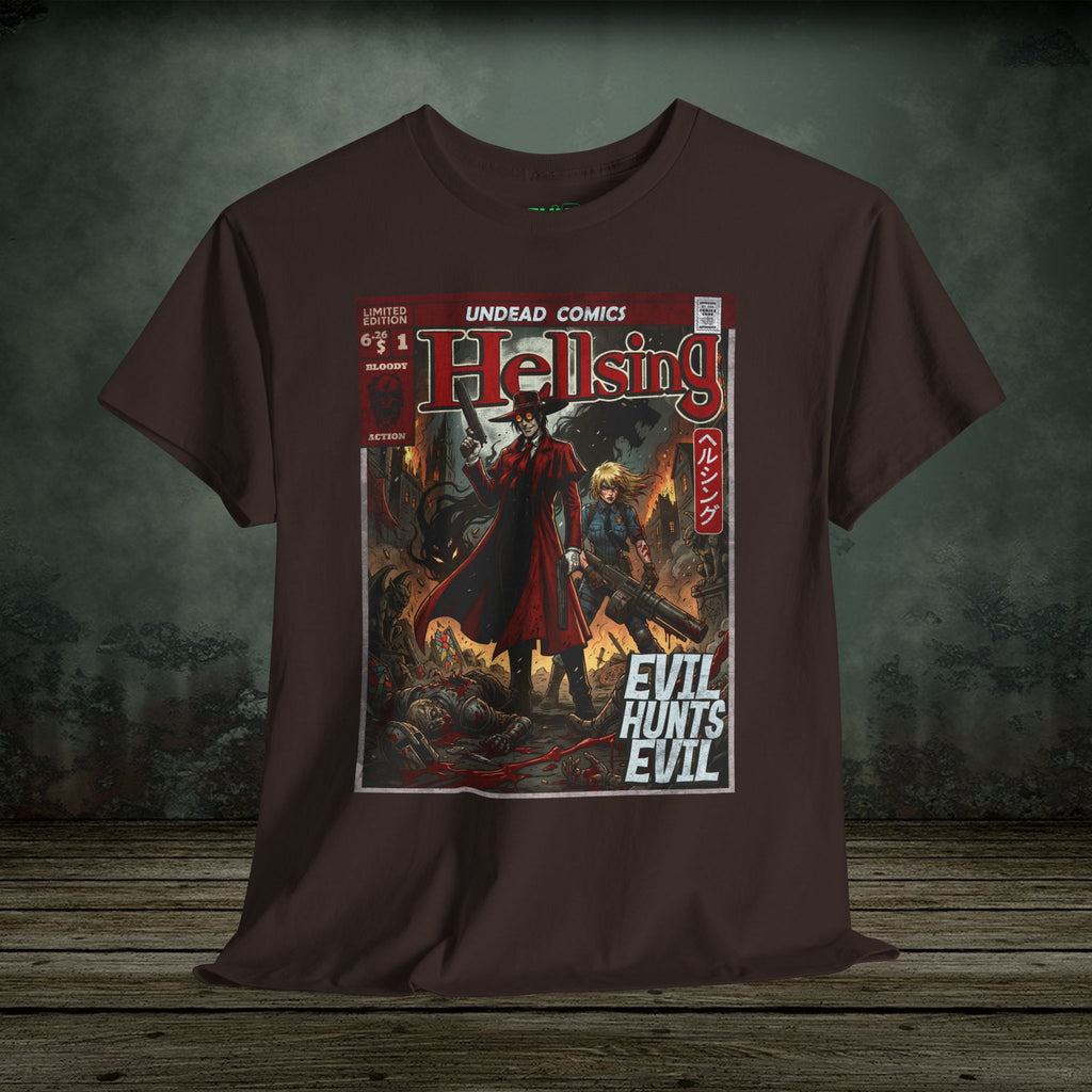 Evil Hunts Evil | Anime Graphic T-Shirt - SukiPrime