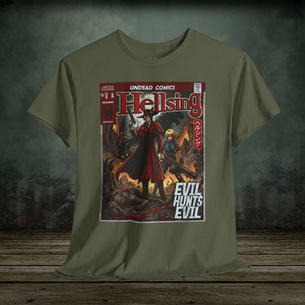 Evil Hunts Evil | Anime Graphic T-Shirt - SukiPrime