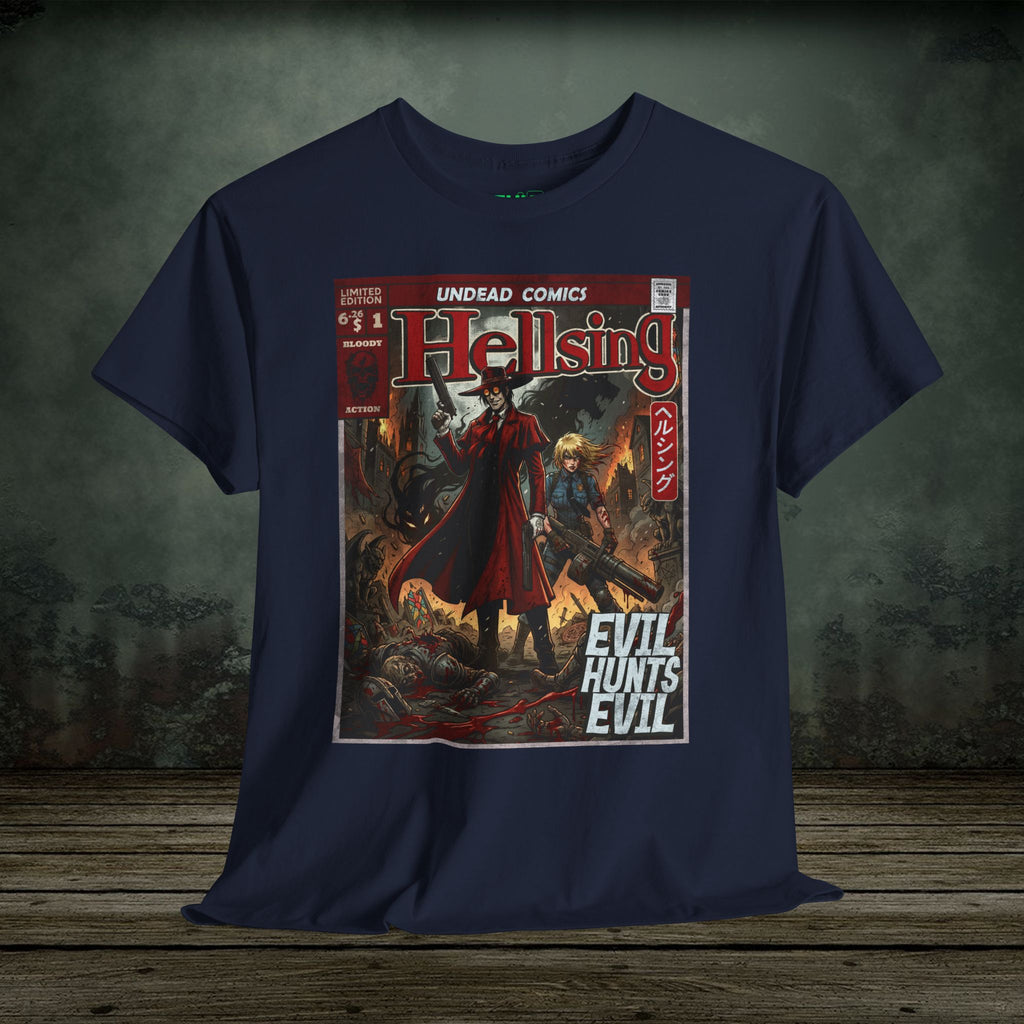 Evil Hunts Evil | Anime Graphic T-Shirt - SukiPrime