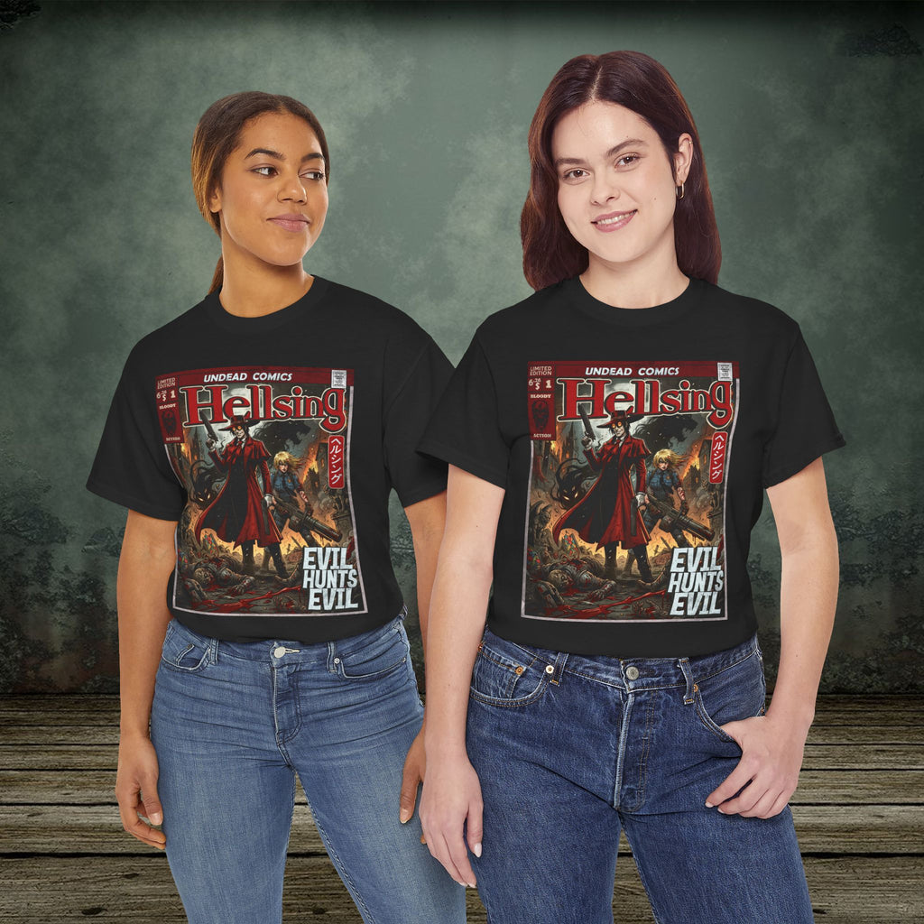 Evil Hunts Evil | Anime Graphic T-Shirt - SukiPrime