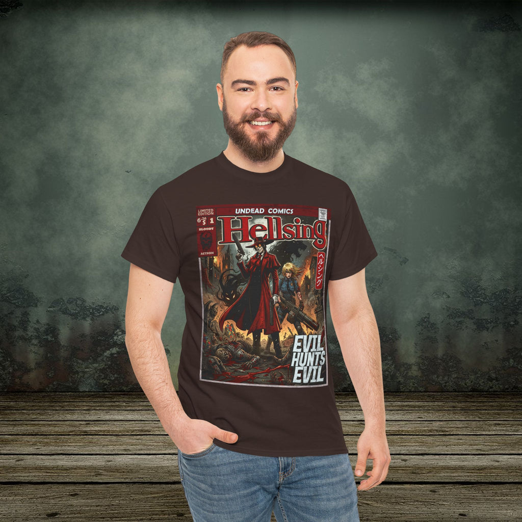 Evil Hunts Evil | Anime Graphic T-Shirt - SukiPrime