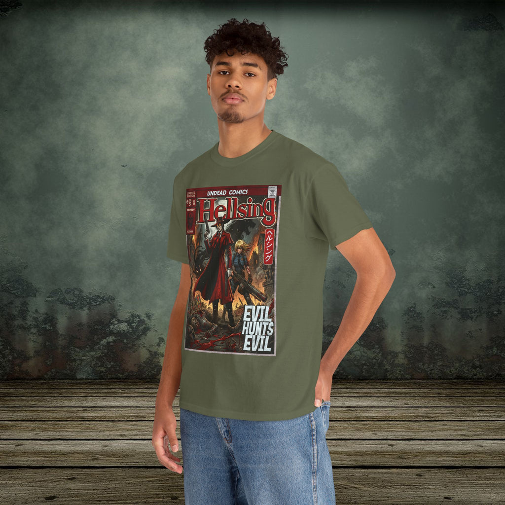 Evil Hunts Evil | Anime Graphic T-Shirt - SukiPrime