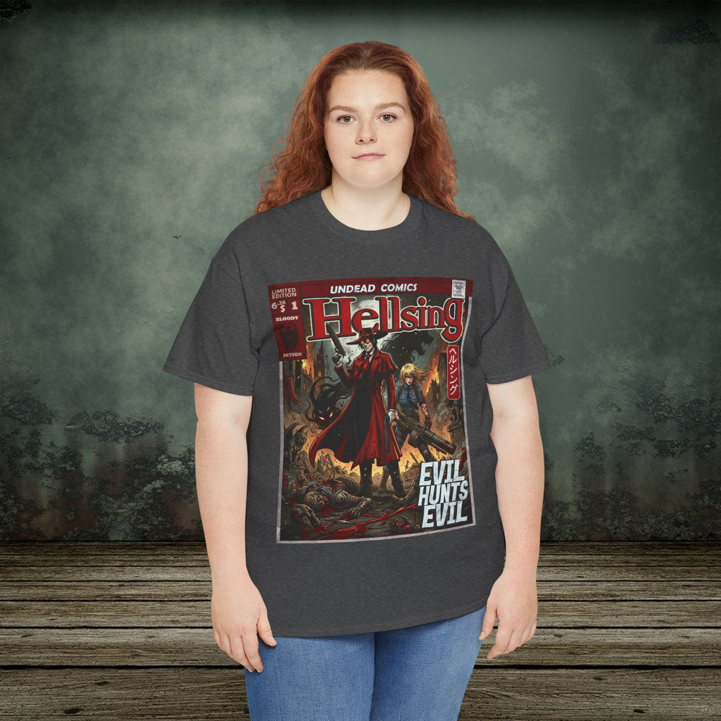 Evil Hunts Evil | Anime Graphic T-Shirt - SukiPrime