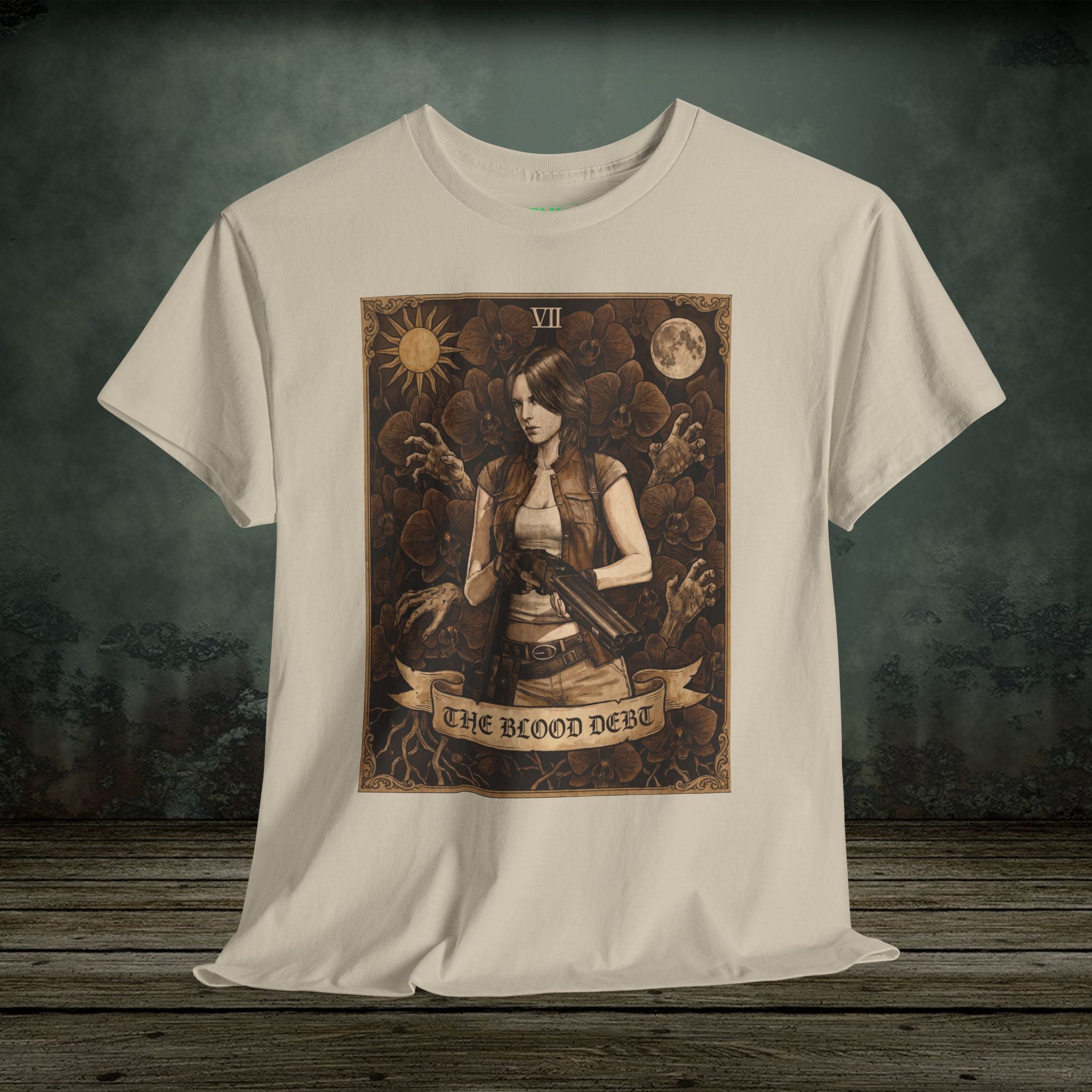 Helena Harper | Resident Evil Tarot Card | Vintage Retro Gaming T-Shirt