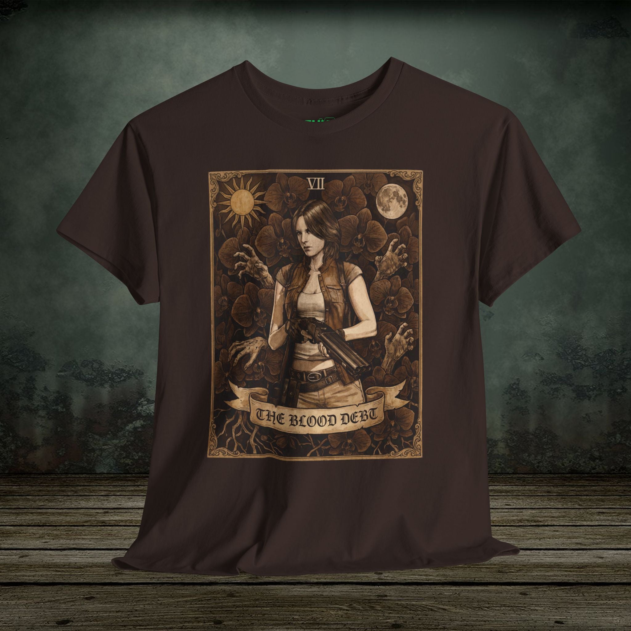 Helena Harper | Resident Evil Tarot Card | Vintage Retro Gaming T-Shirt