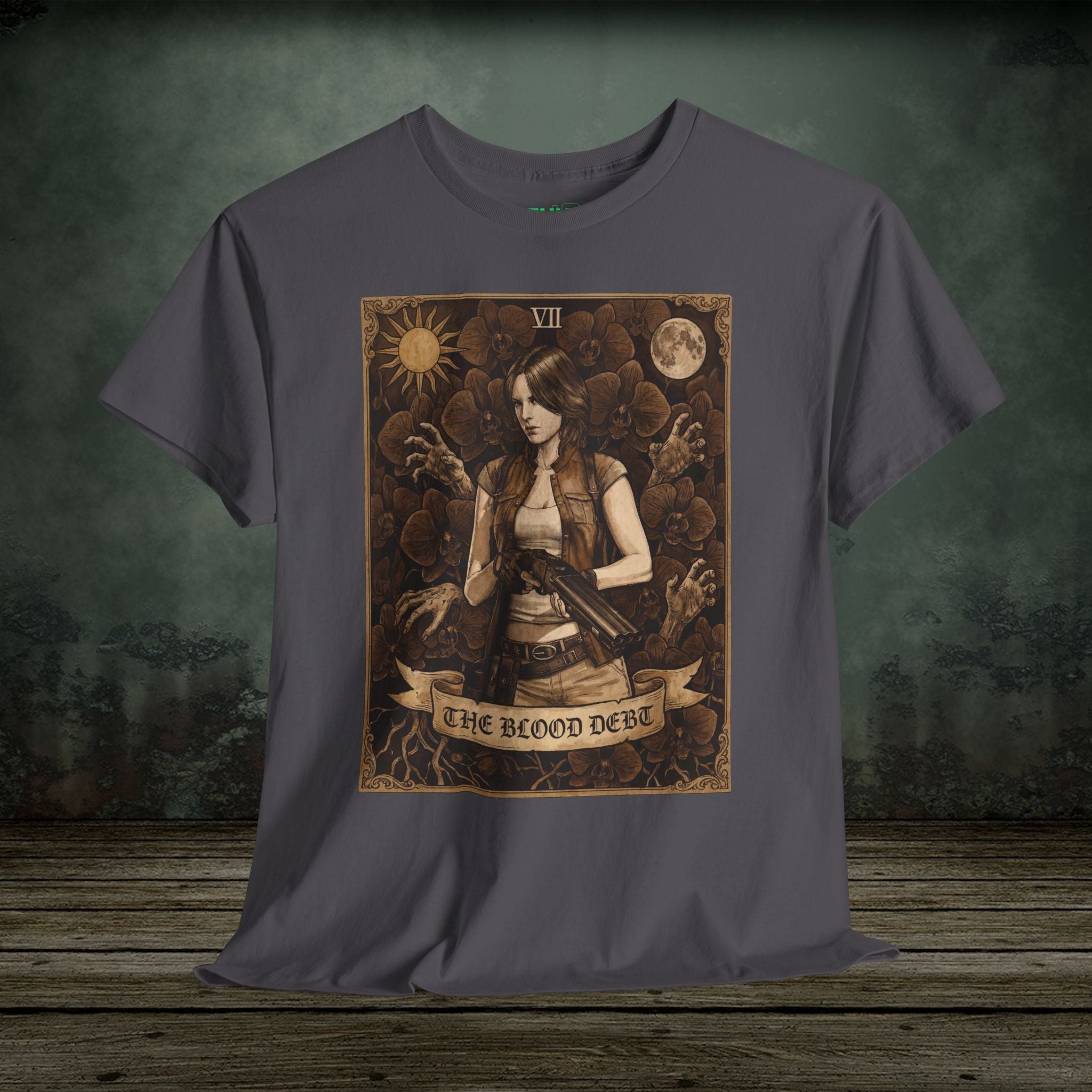 Helena Harper | Resident Evil Tarot Card | Vintage Retro Gaming T-Shirt