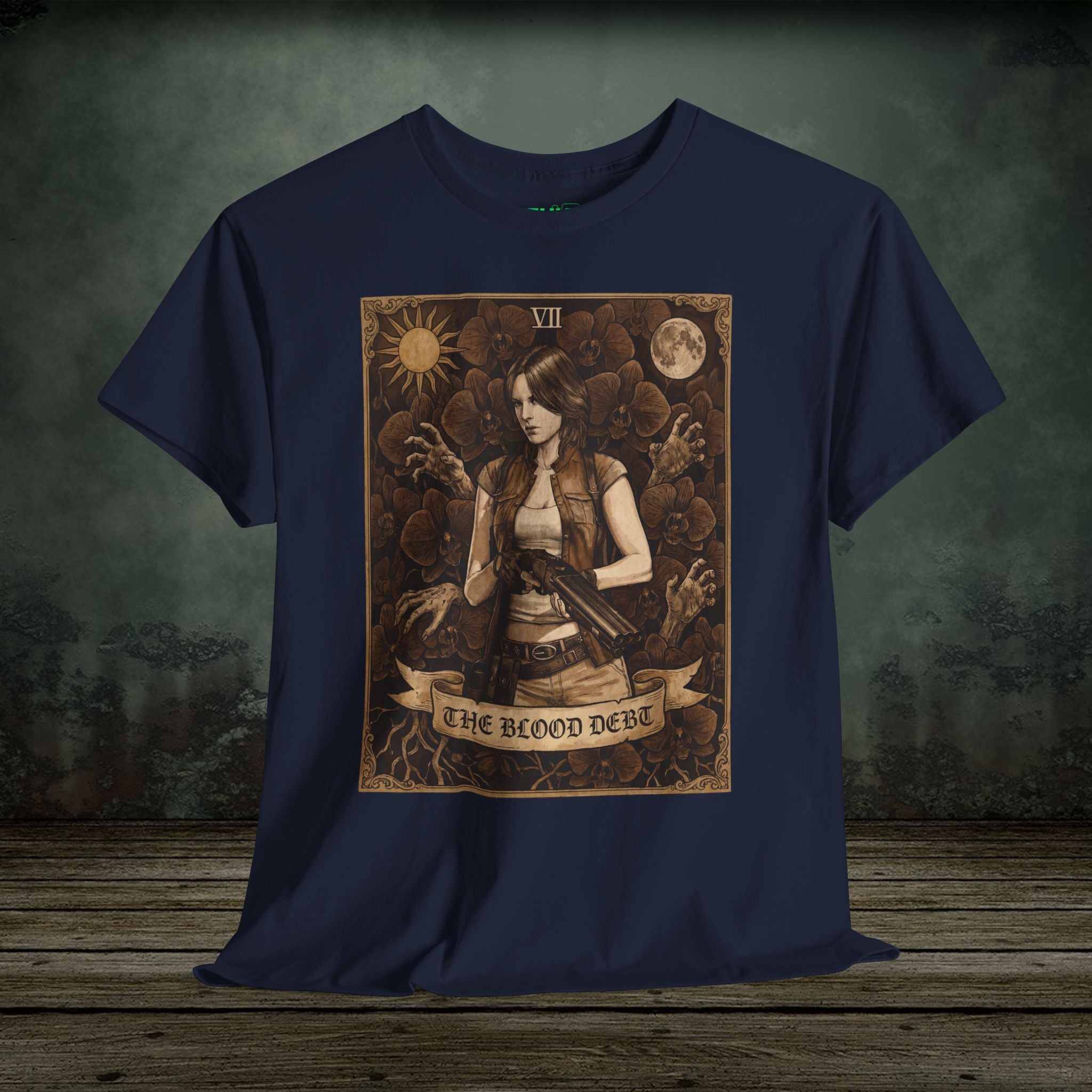 Helena Harper | Resident Evil Tarot Card | Vintage Retro Gaming T-Shirt
