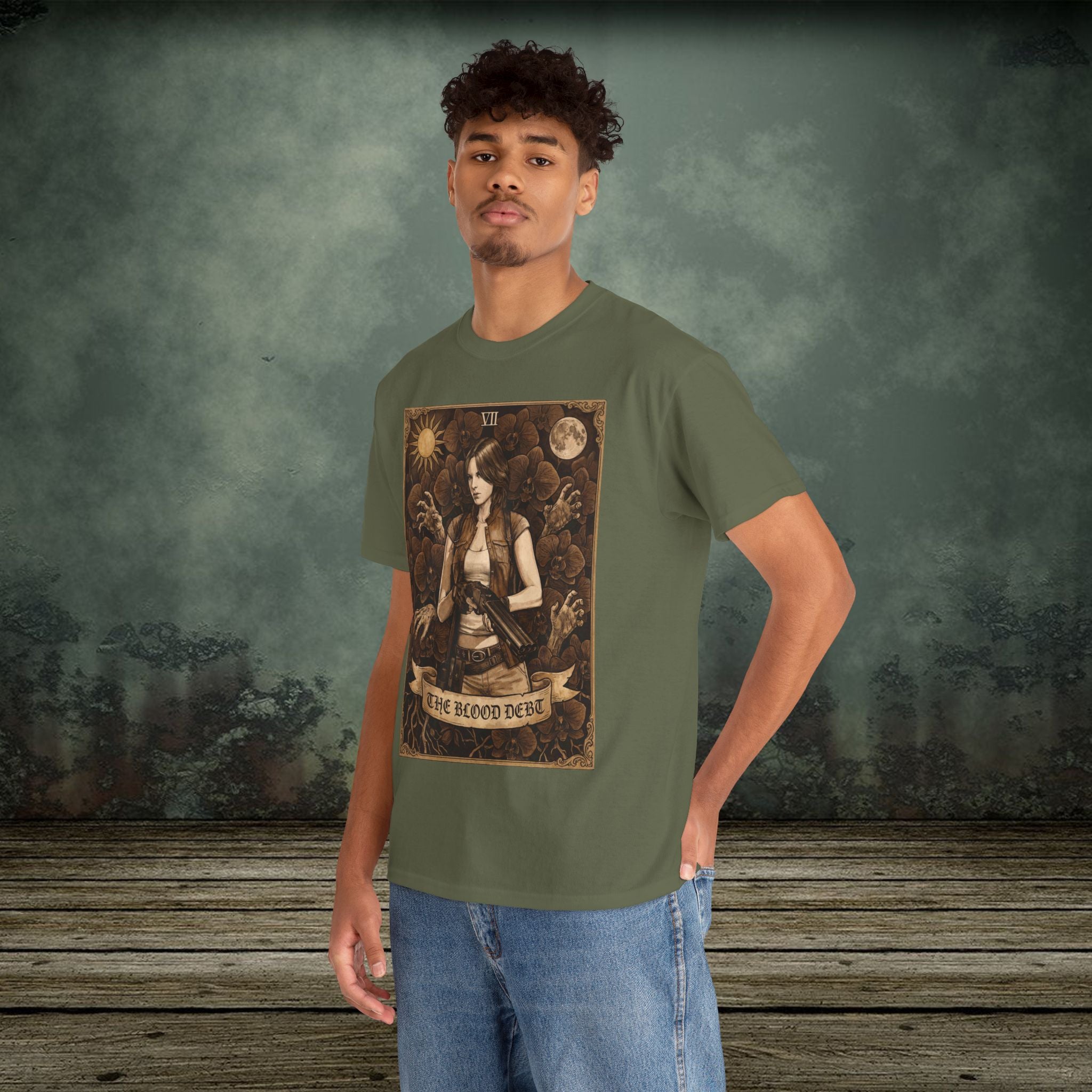 Helena Harper | Resident Evil Tarot Card | Vintage Retro Gaming T-Shirt