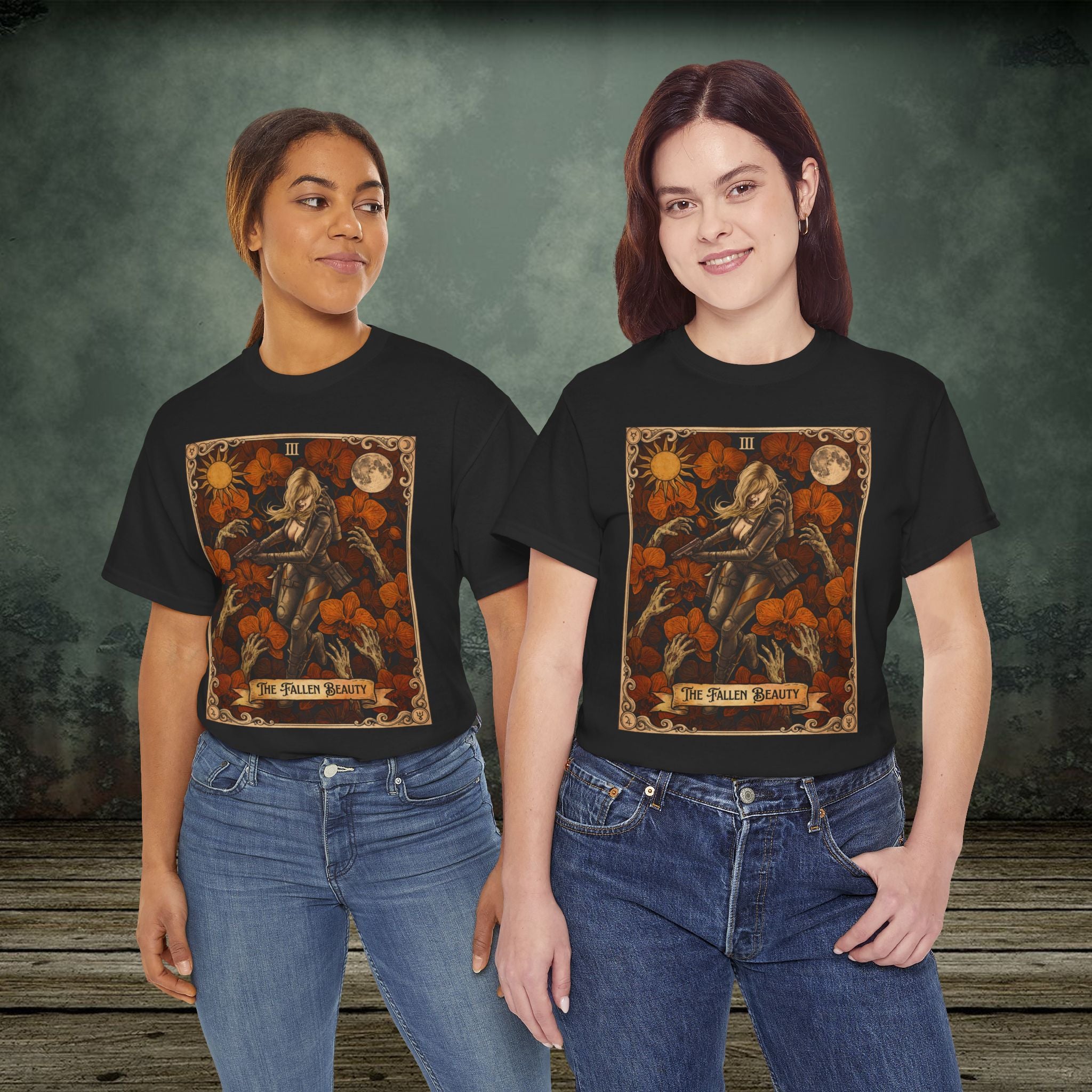 Jessica Sherawat | Resident Evil Tarot Card | Vintage Retro Gaming T-Shirt