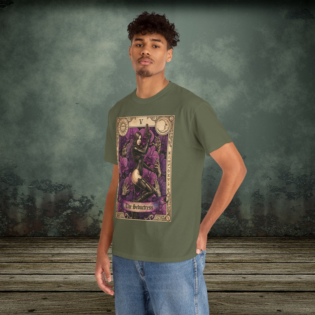 Jessica Sherawat | Resident Evil Tarot Card | Vintage Retro Gaming T-Shirt