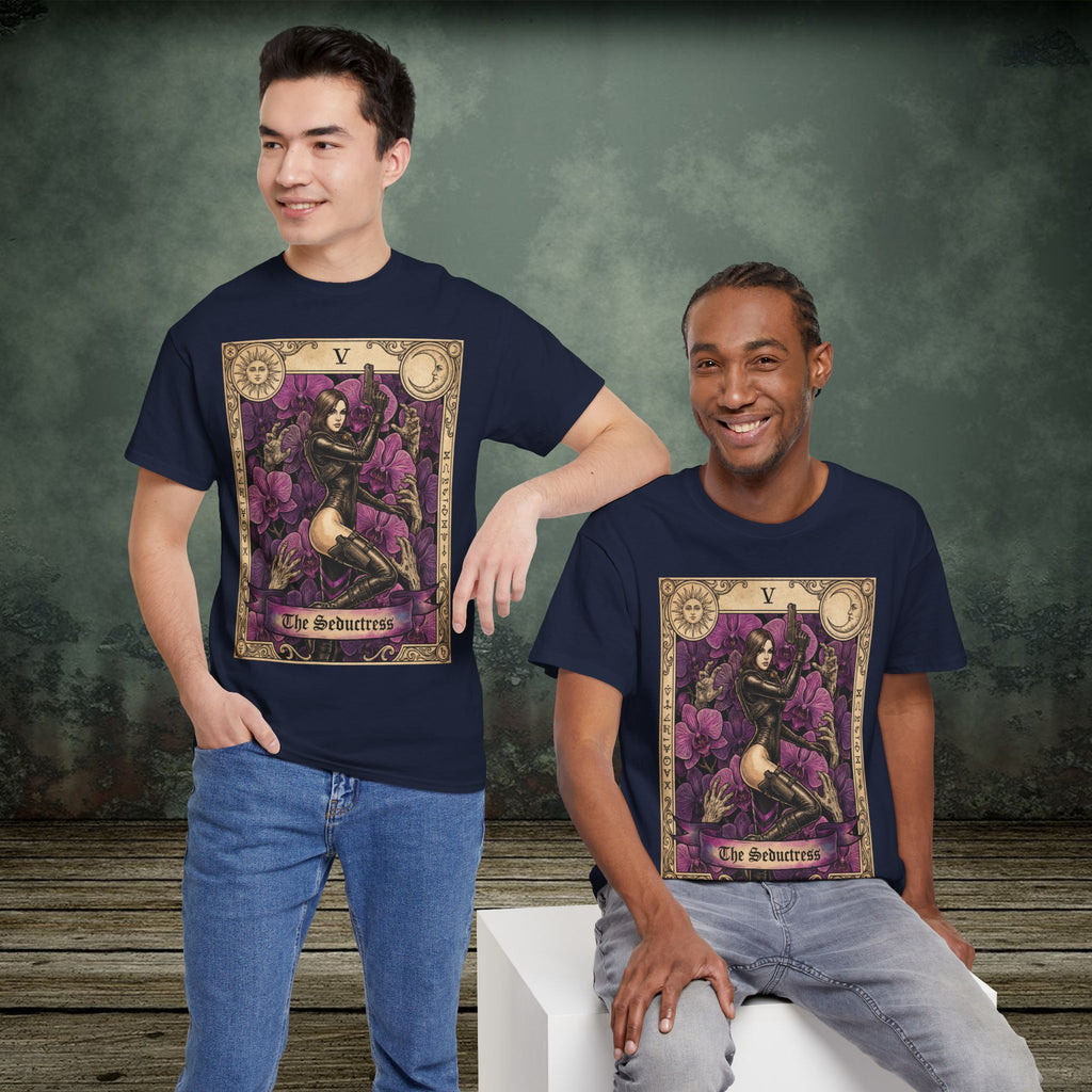 Jessica Sherawat | Resident Evil Tarot Card | Vintage Retro Gaming T-Shirt