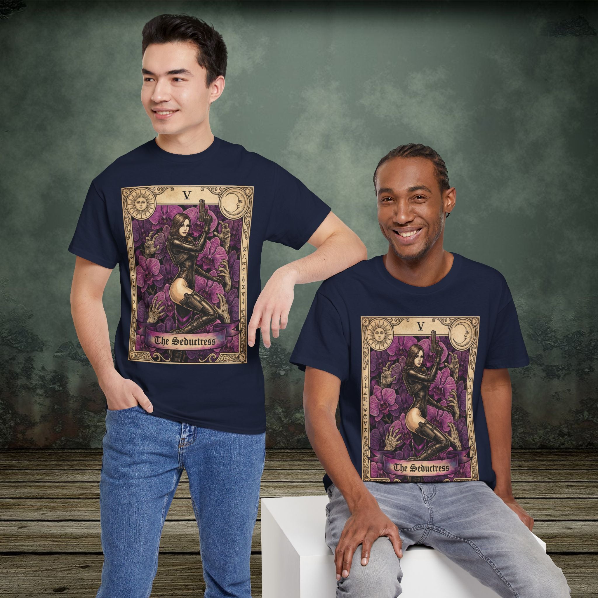 Jessica Sherawat | Resident Evil Tarot Card | Vintage Retro Gaming T-Shirt