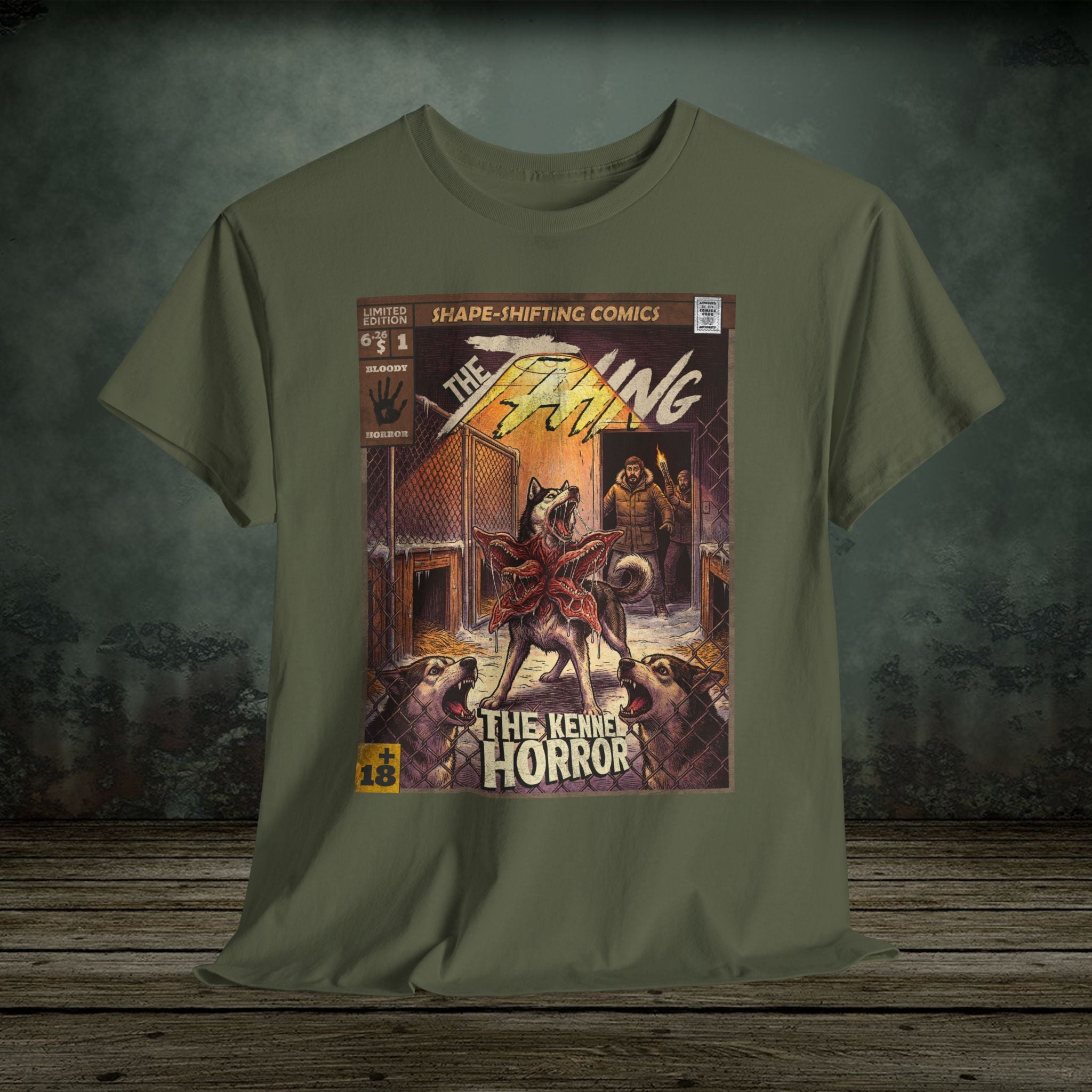 classic movie inspired vintage comic book cover art premium t-shirt

