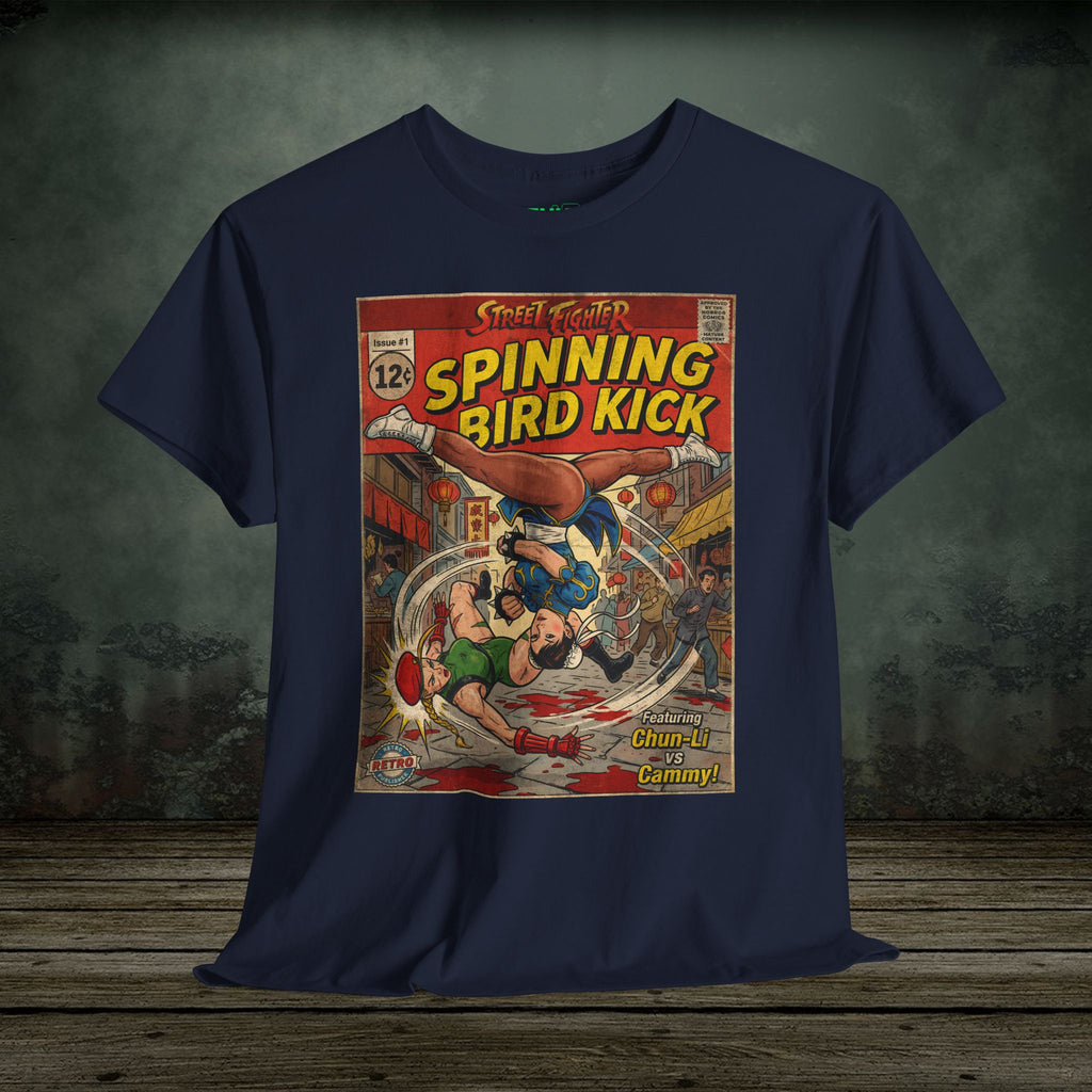 illustrated gaming t-shirt with comic book cover art style design by SukiPrime