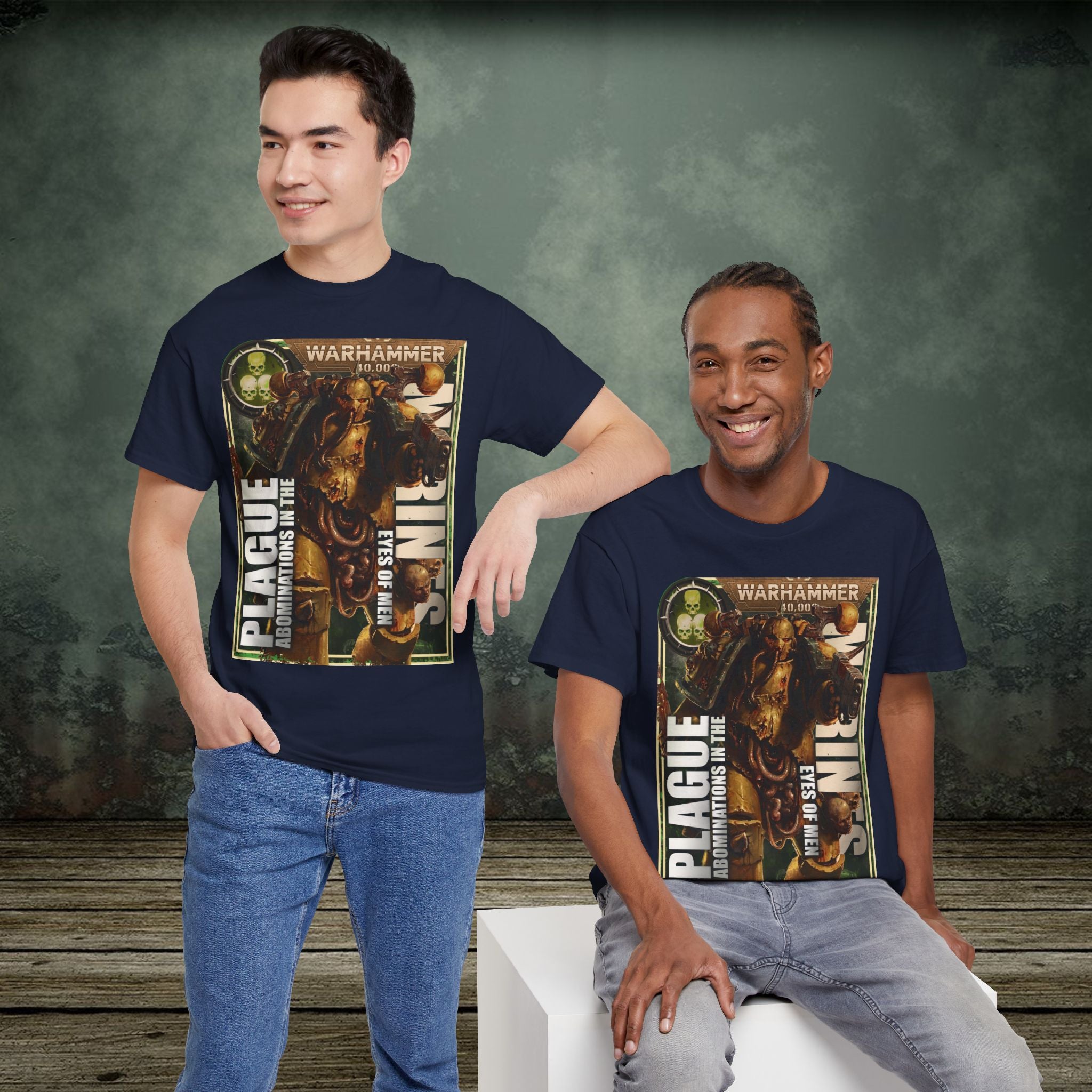 Plague Marines - Vintage Retro Gaming T-Shirt - SukiPrime