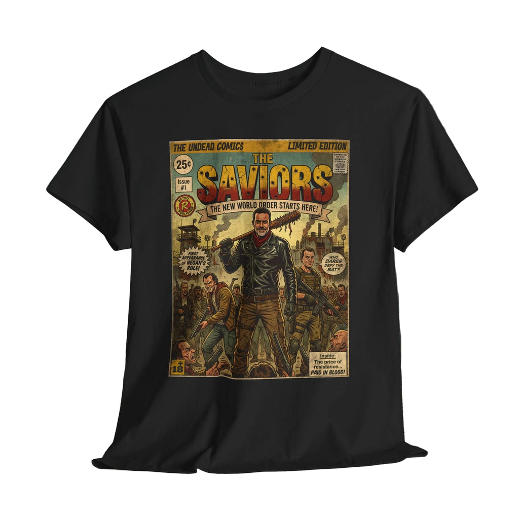 Retro Walking Dead TV Series Comic Art T-Shirt by SukiPrime