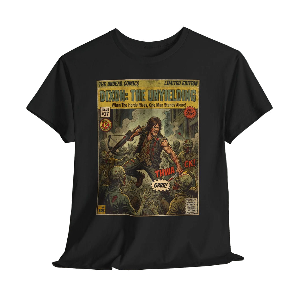 Retro Walking Dead TV Series Comic Art T-Shirt by SukiPrime