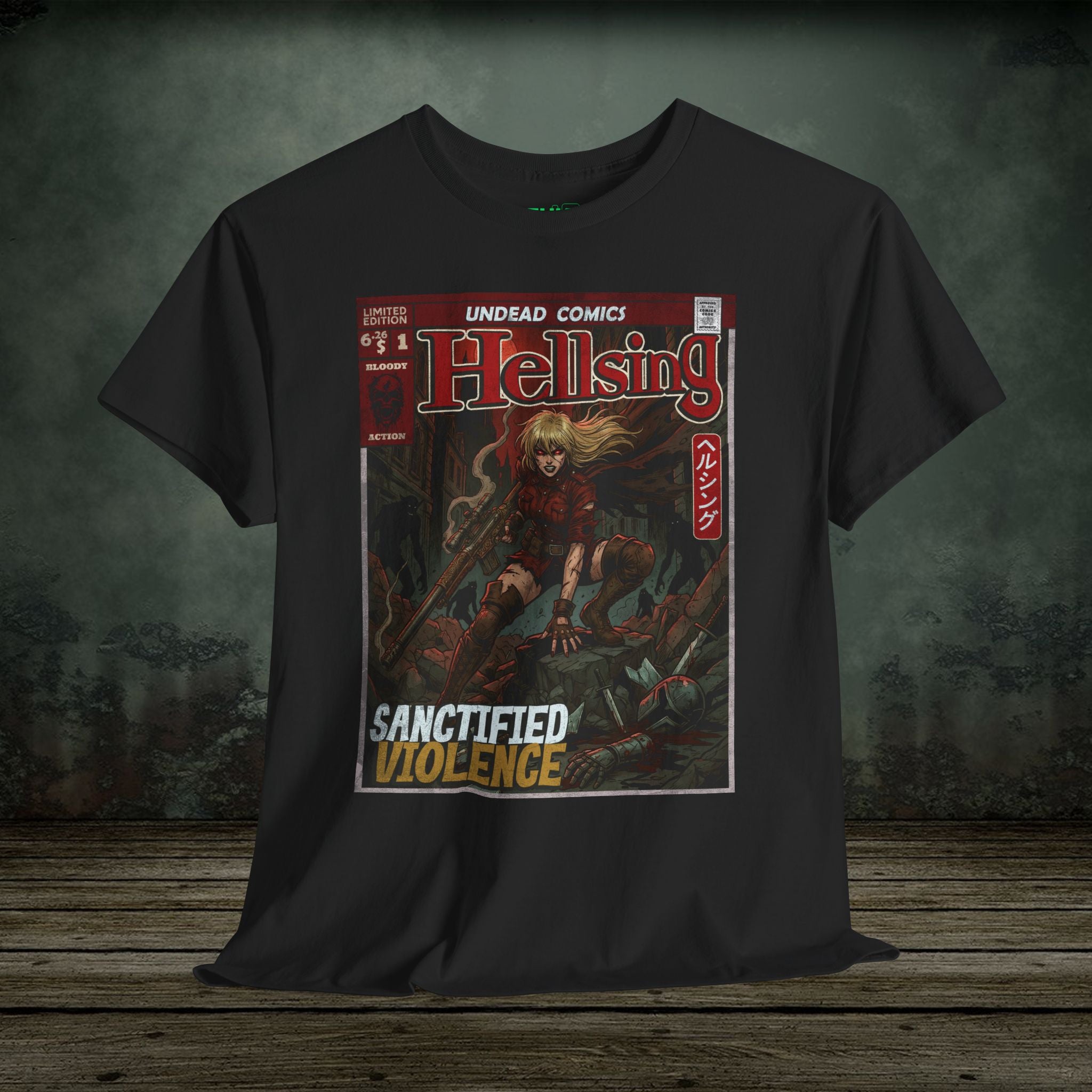 Sanctified Violence | Anime Graphic T-Shirt - SukiPrime