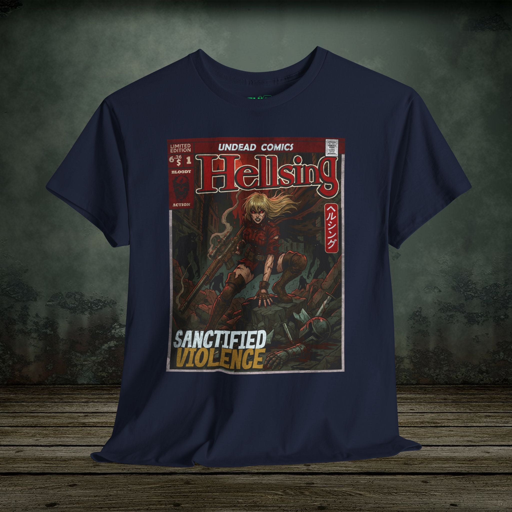 Sanctified Violence | Anime Graphic T-Shirt - SukiPrime