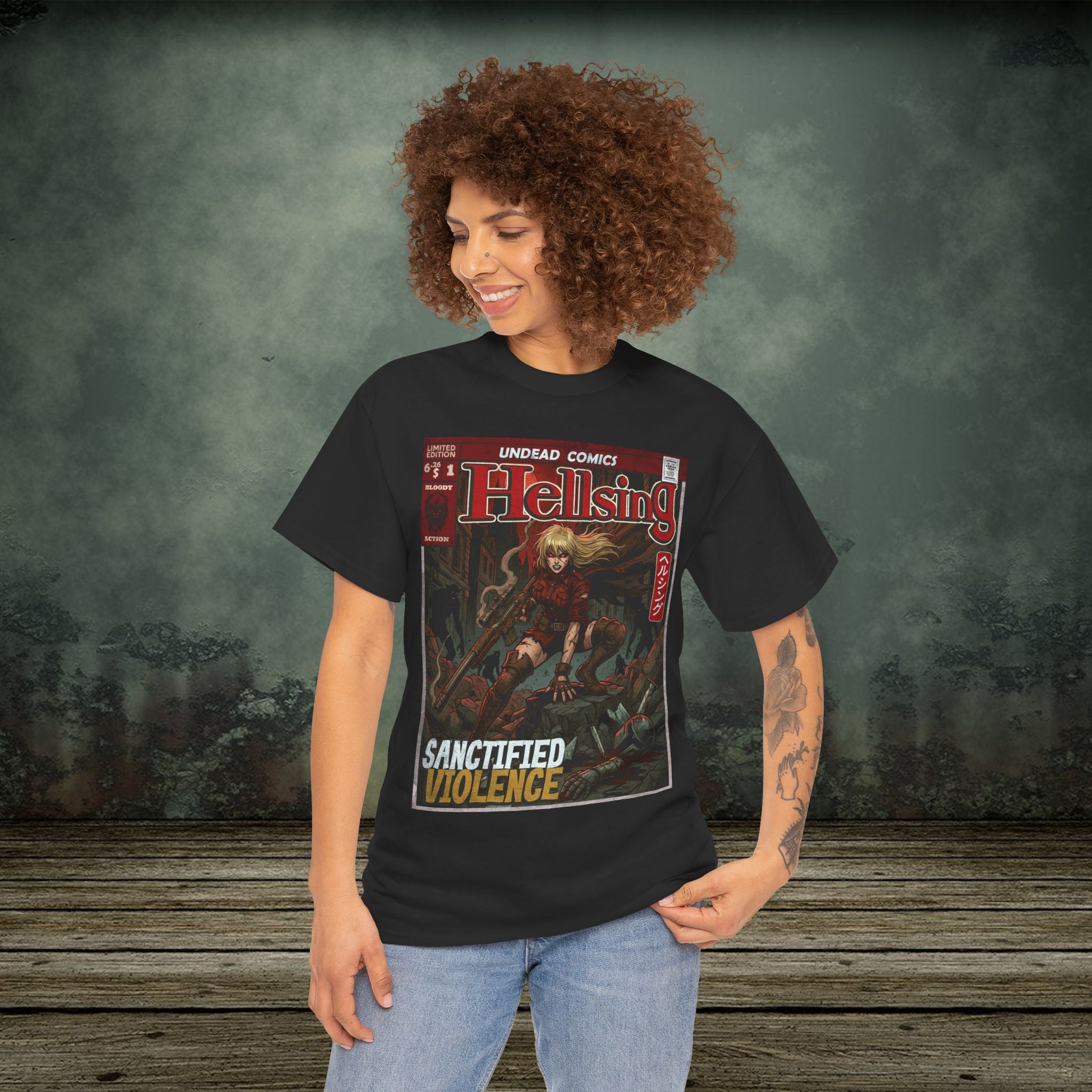 Sanctified Violence | Anime Graphic T-Shirt - SukiPrime