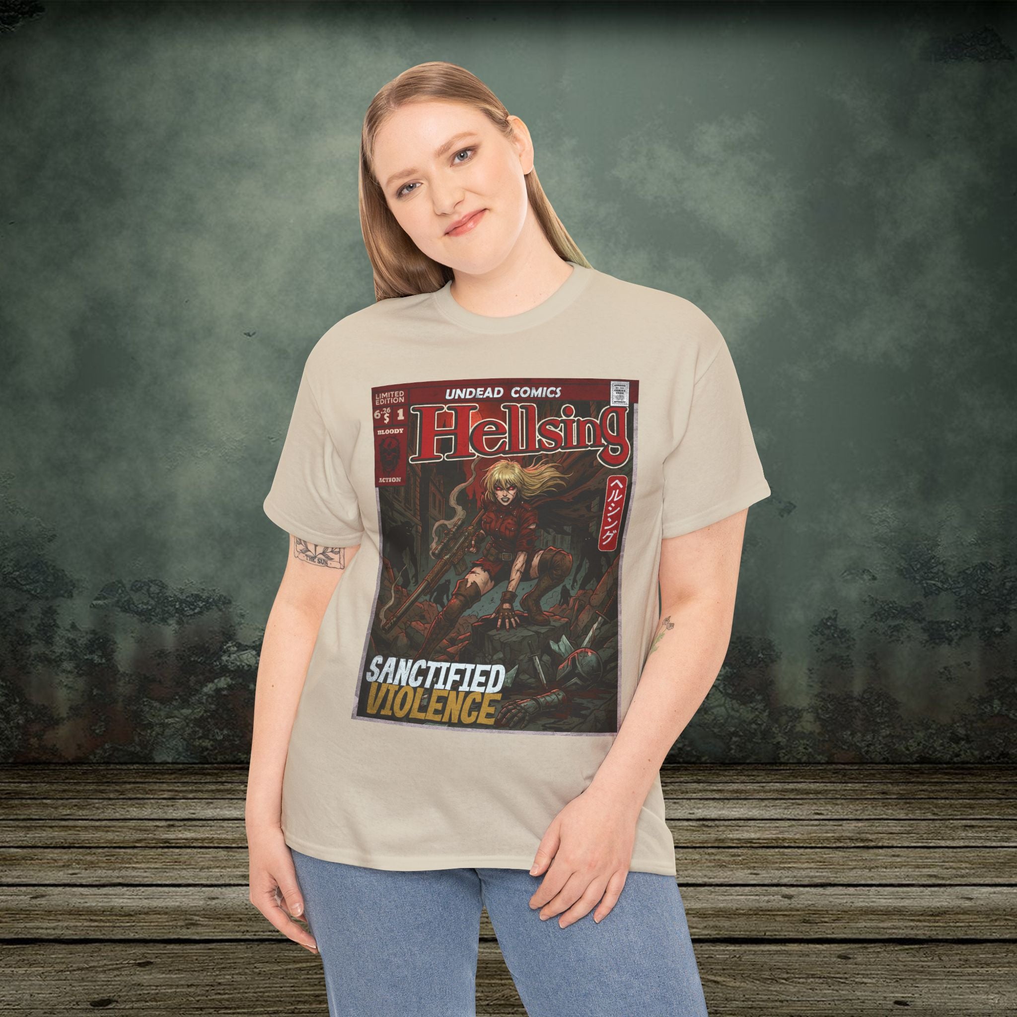 Sanctified Violence | Anime Graphic T-Shirt - SukiPrime