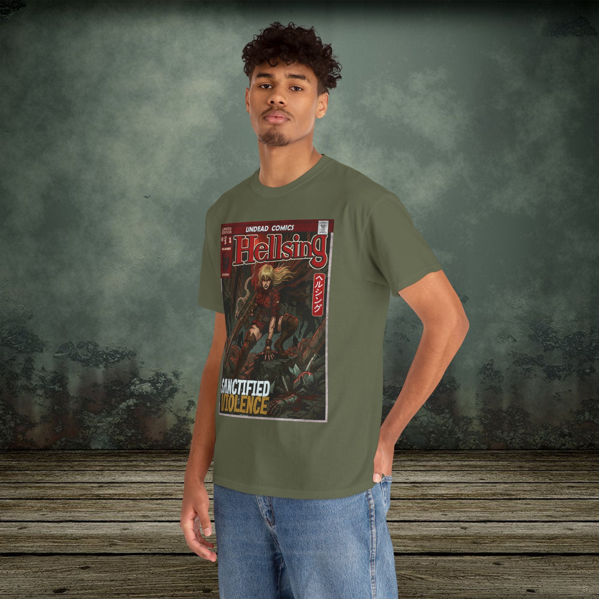 Sanctified Violence | Anime Graphic T-Shirt - SukiPrime