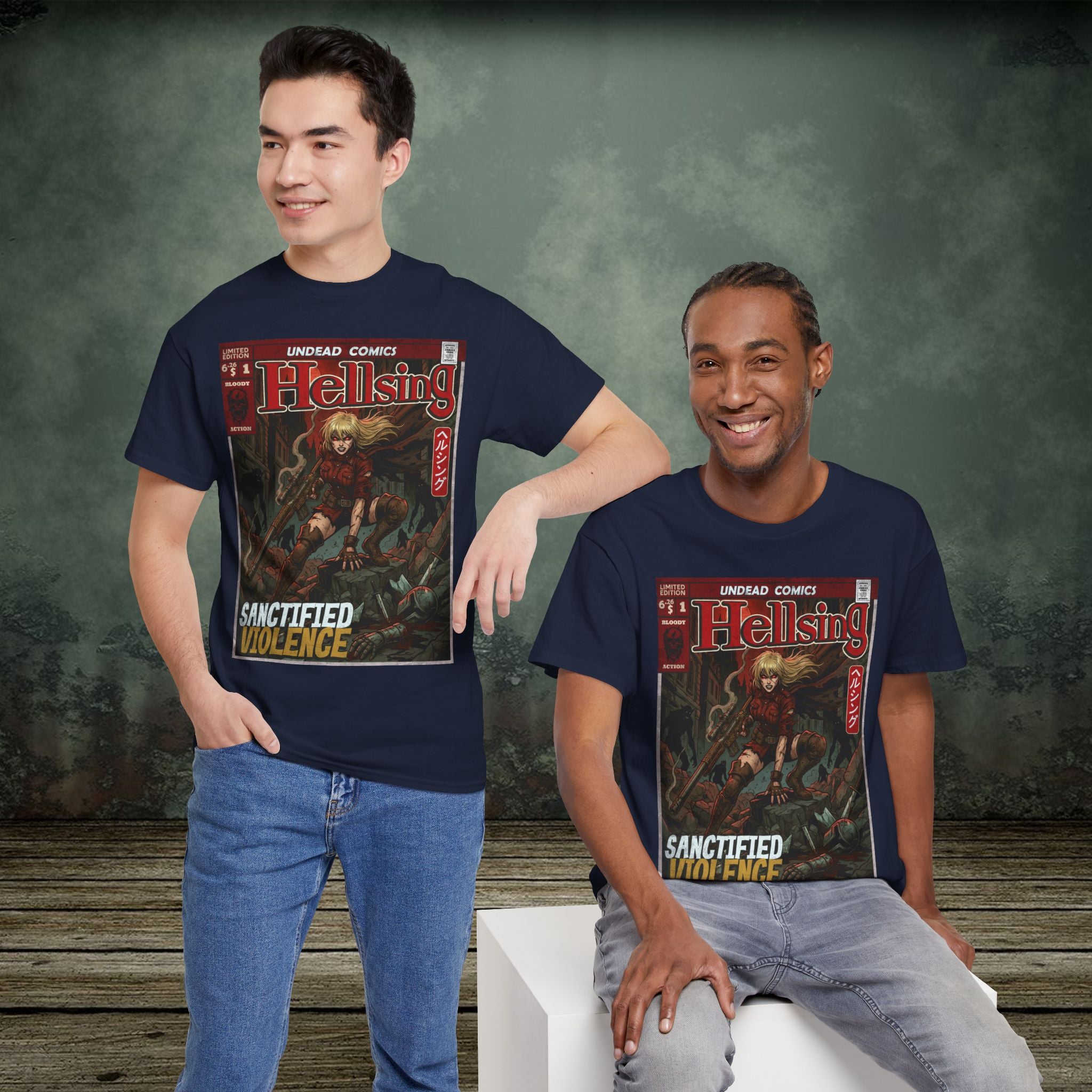 Sanctified Violence | Anime Graphic T-Shirt - SukiPrime