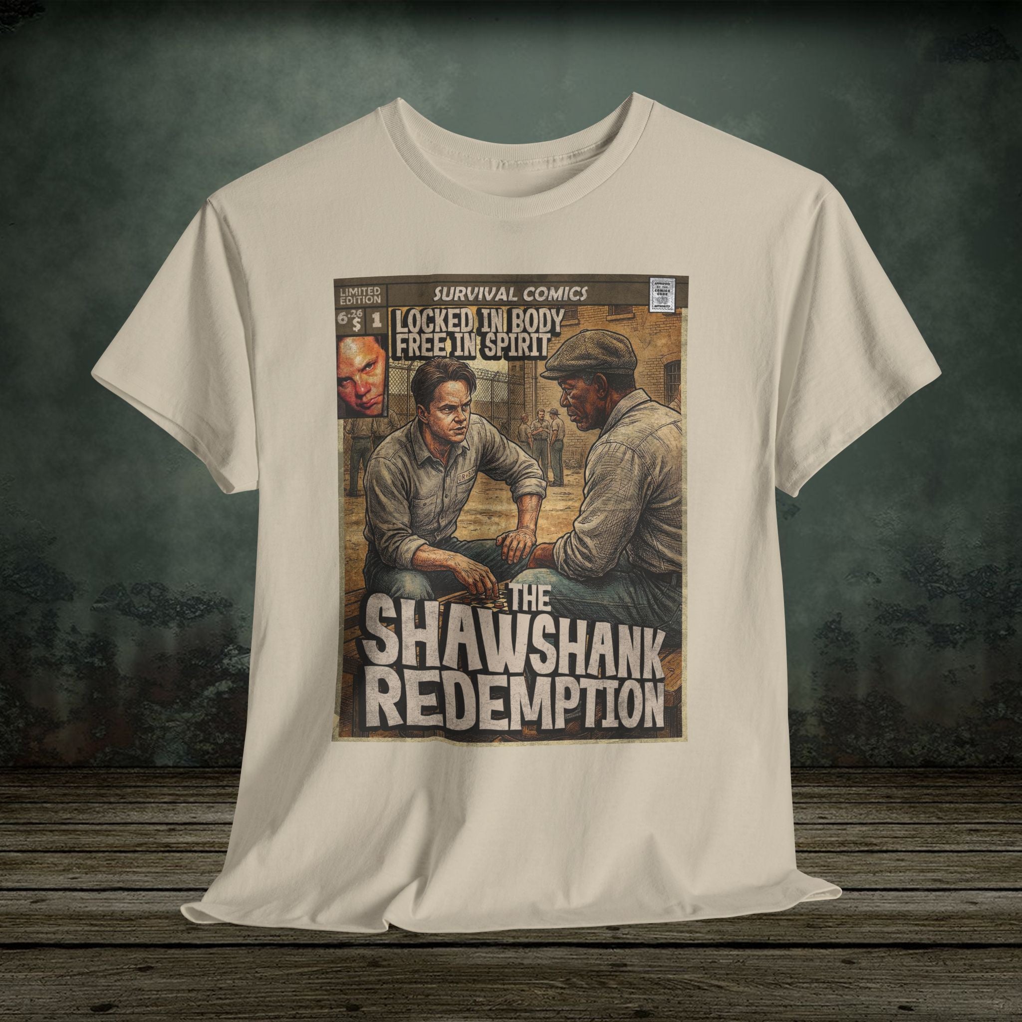 classic movie inspired vintage comic book cover art premium t-shirt
