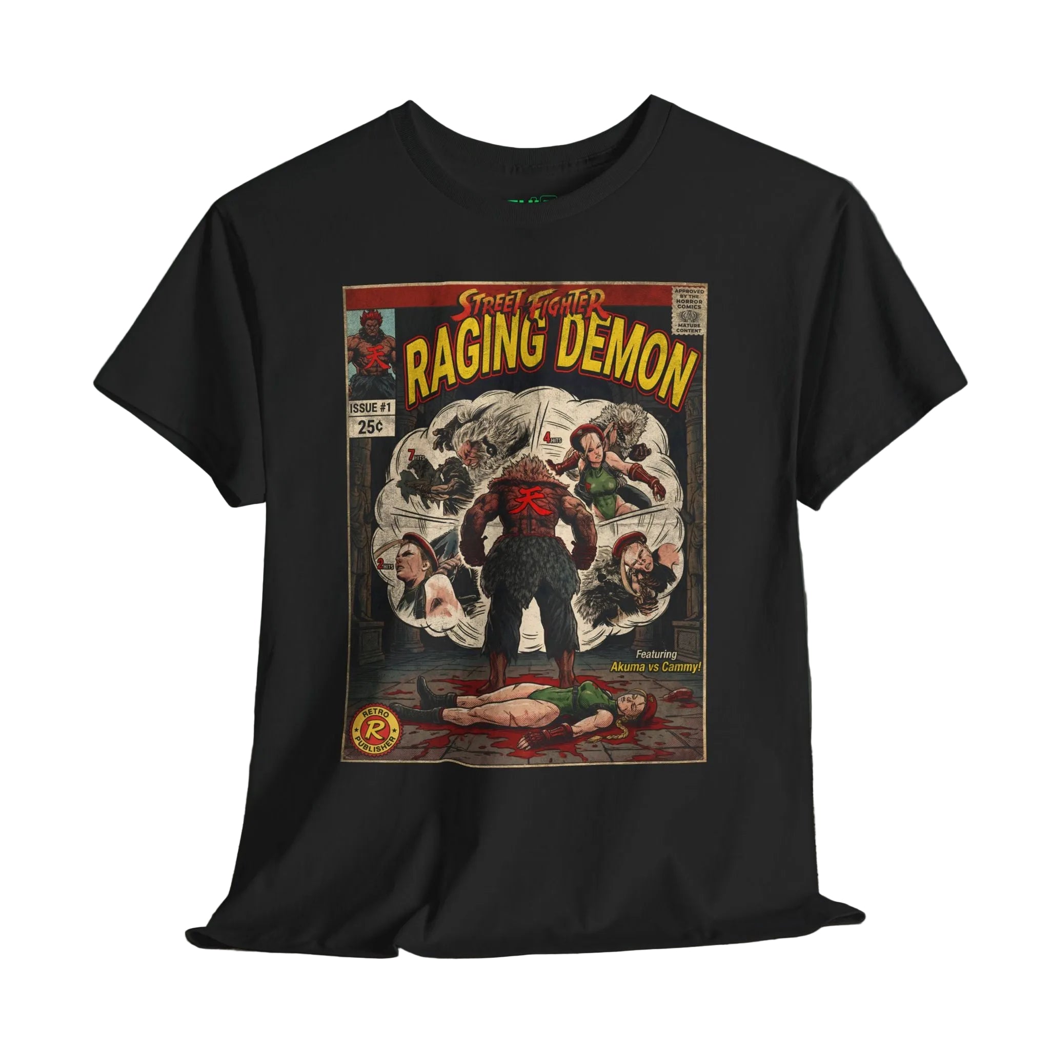 Retro and vintage gaming t-shirts inspired by classic arcade, fighting, survival horror, shooter, and action games. Premium cotton tees at SukiPrime.