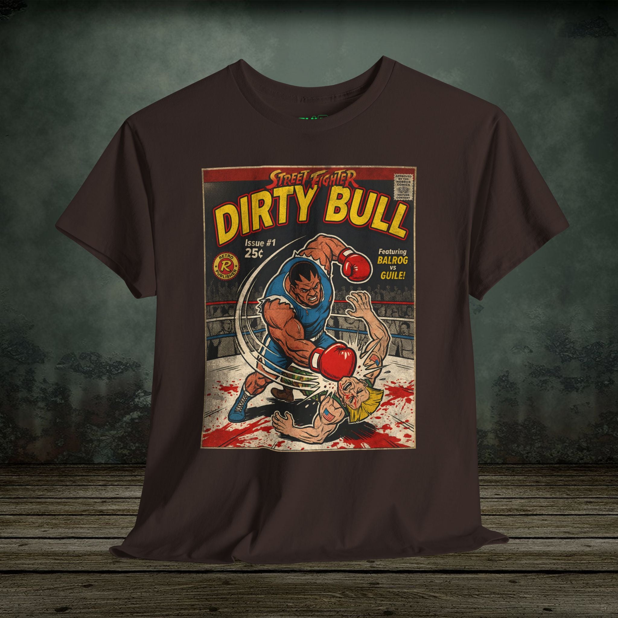 Retro and vintage gaming t-shirts inspired by classic arcade, fighting, survival horror, shooter, and action games. Premium cotton tees at SukiPrime.
