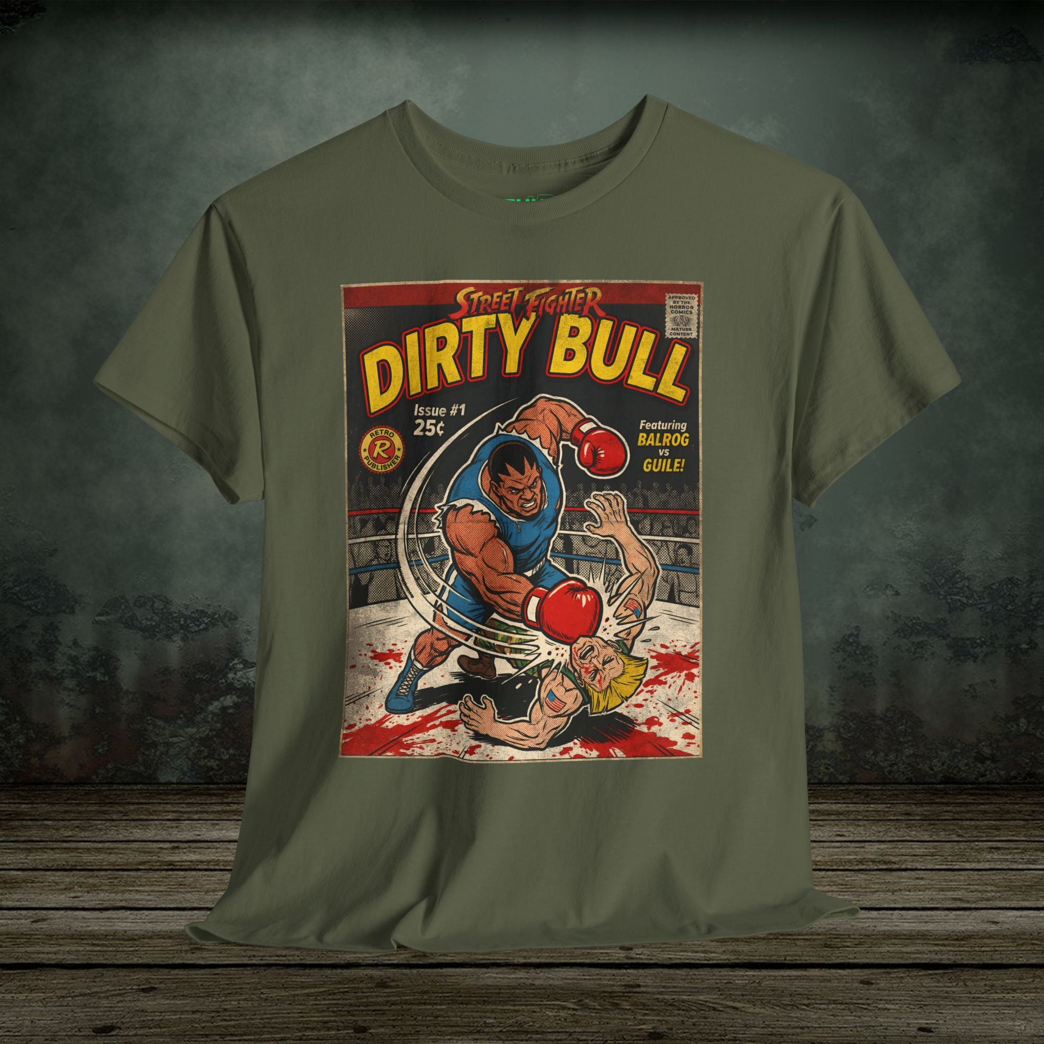 Retro and vintage gaming t-shirts inspired by classic arcade, fighting, survival horror, shooter, and action games. Premium cotton tees at SukiPrime.