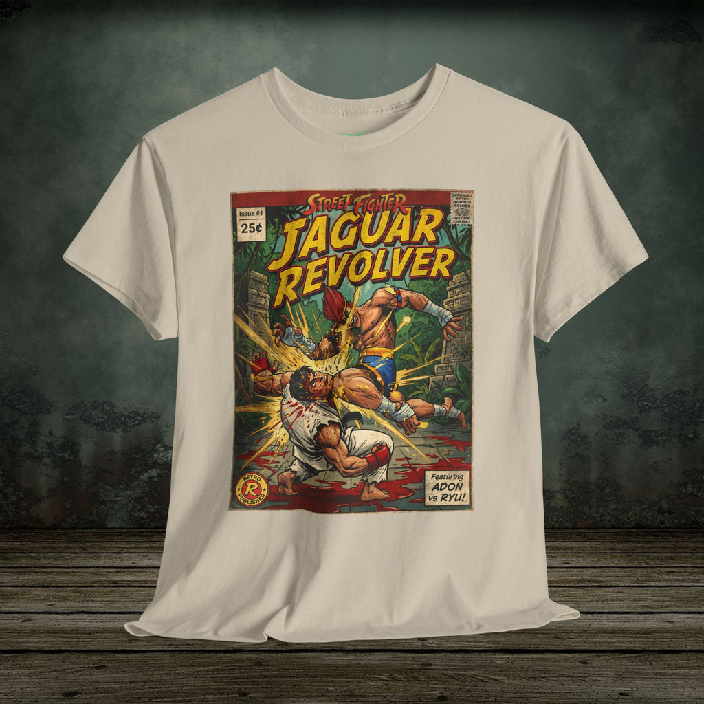 Retro and vintage gaming t-shirts inspired by classic arcade, fighting, survival horror, shooter, and action games. Premium cotton tees at SukiPrime.
