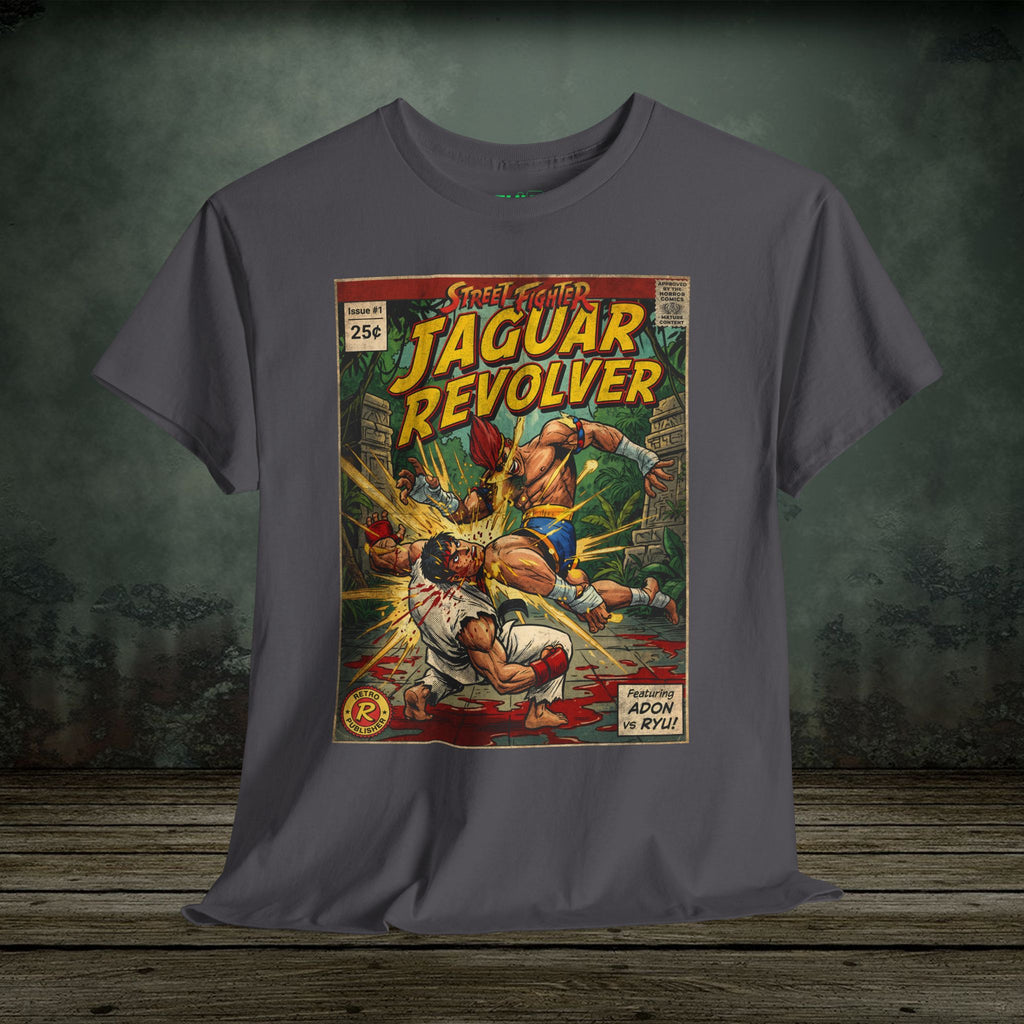 Retro and vintage gaming t-shirts inspired by classic arcade, fighting, survival horror, shooter, and action games. Premium cotton tees at SukiPrime.

