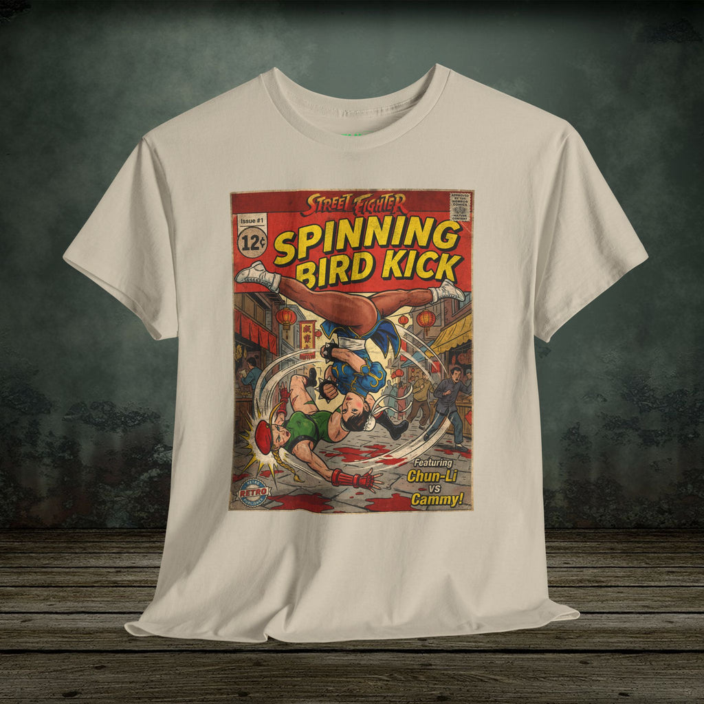 illustrated gaming t-shirt with comic book cover art style design by SukiPrime
